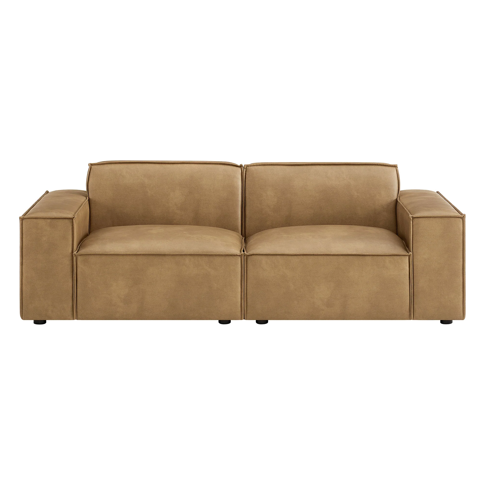 Restore 2-Piece Vegan Leather Modular Loveseat by Modway - Image 11