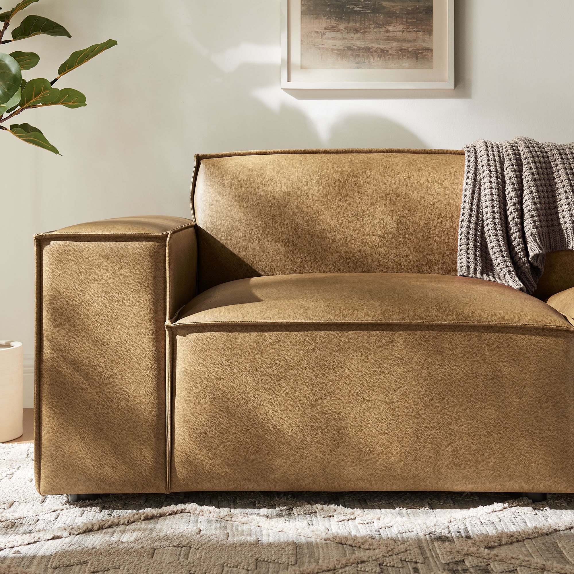 Restore 2-Piece Vegan Leather Modular Loveseat by Modway - Image 13