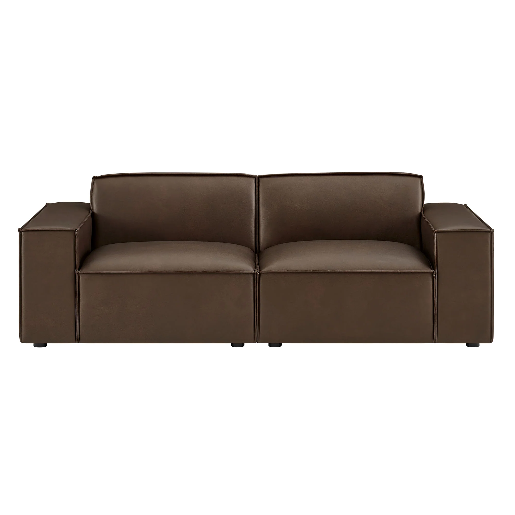 Restore 2-Piece Vegan Leather Modular Loveseat by Modway - Image 3