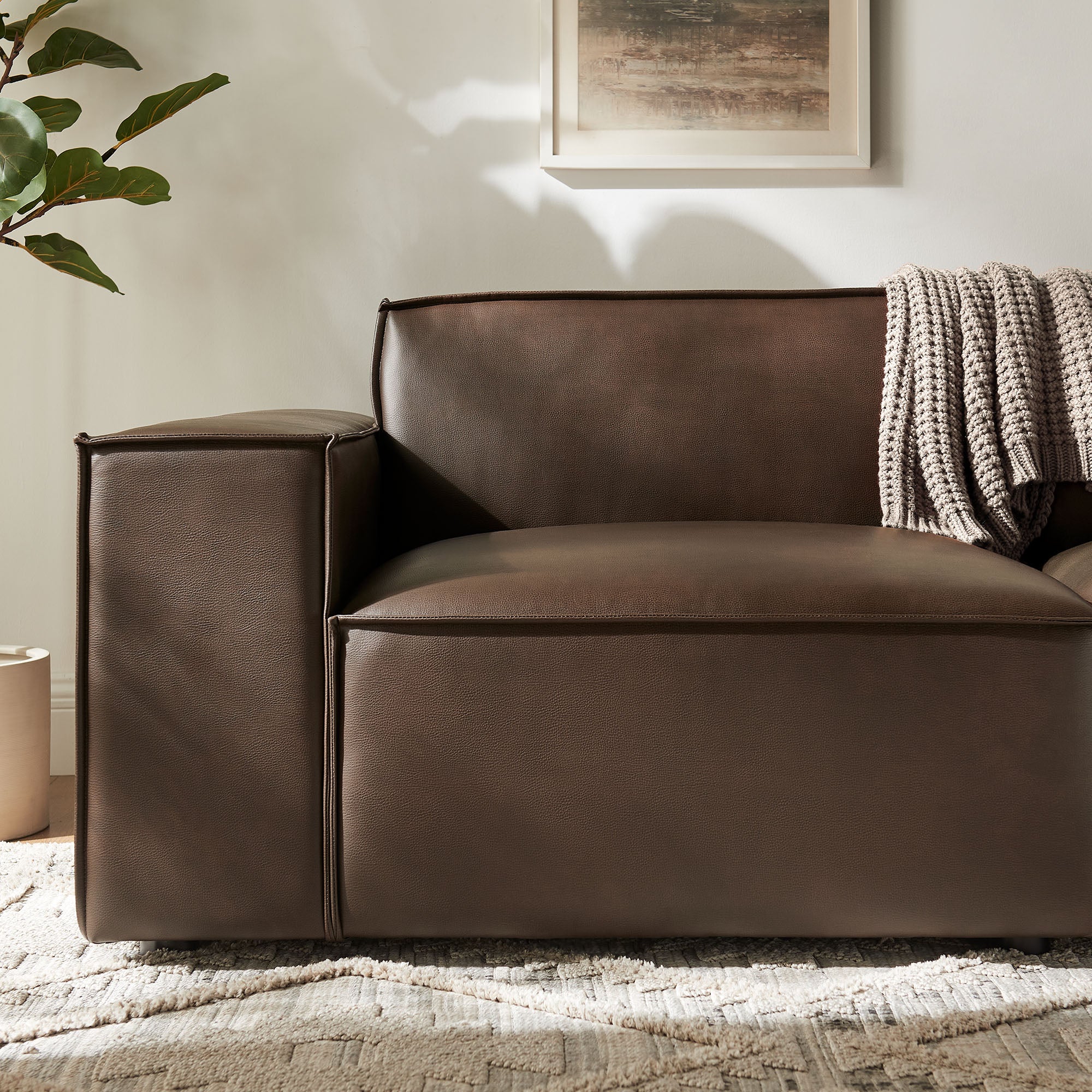 Restore 2-Piece Vegan Leather Modular Loveseat by Modway - Image 5