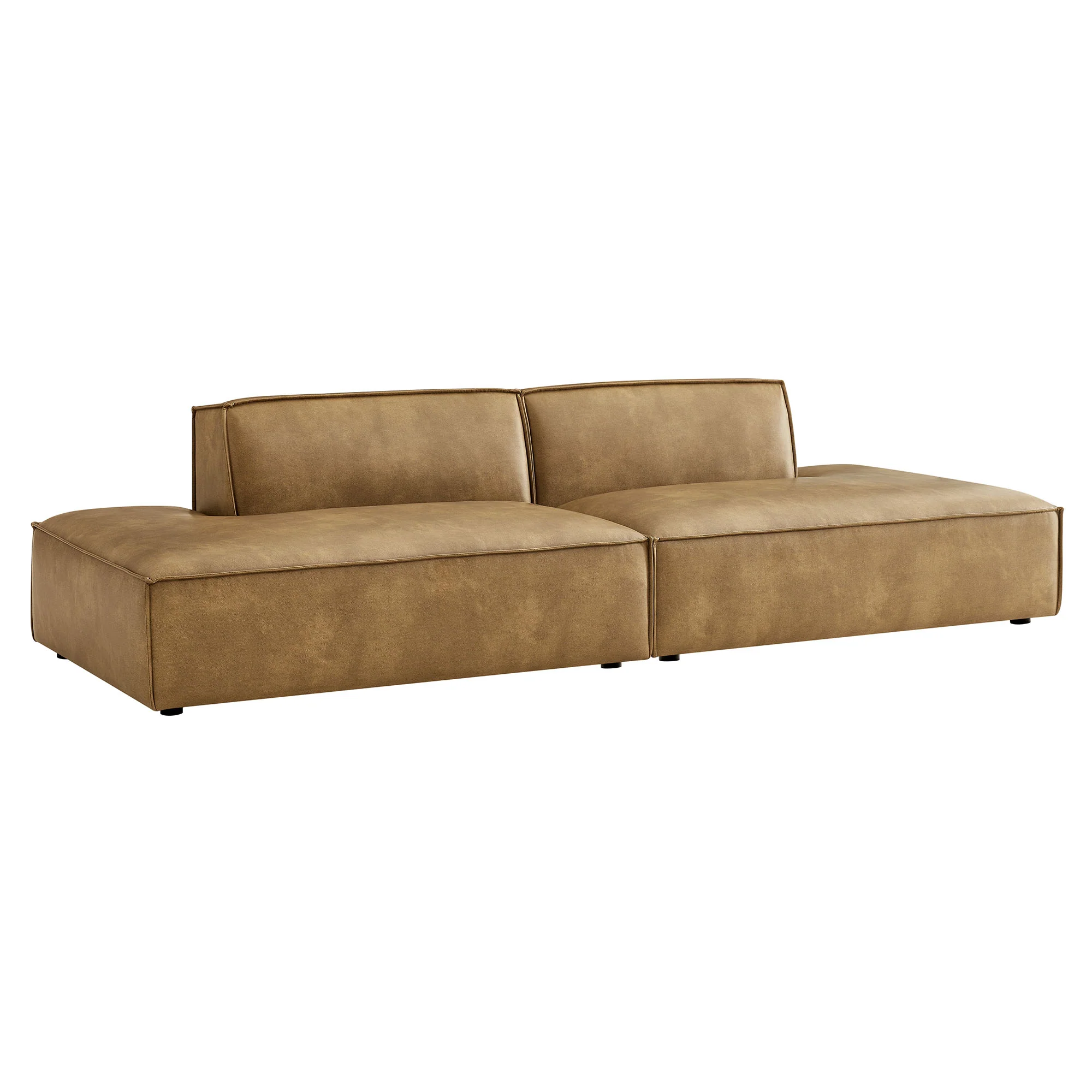 Restore 2-Piece Vegan Leather Modular Loveseat by Modway - Image 10