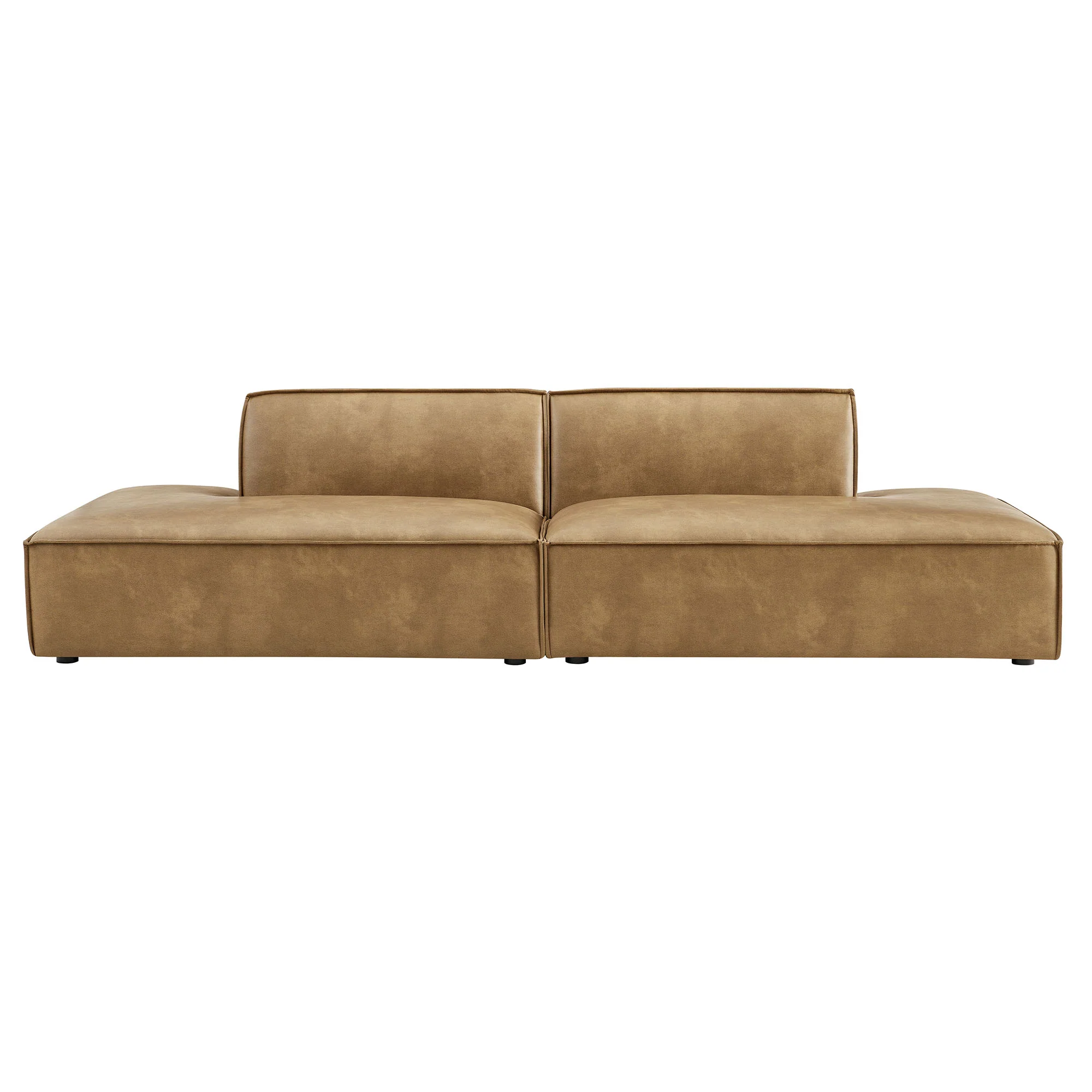 Restore 2-Piece Vegan Leather Modular Loveseat by Modway - Image 11