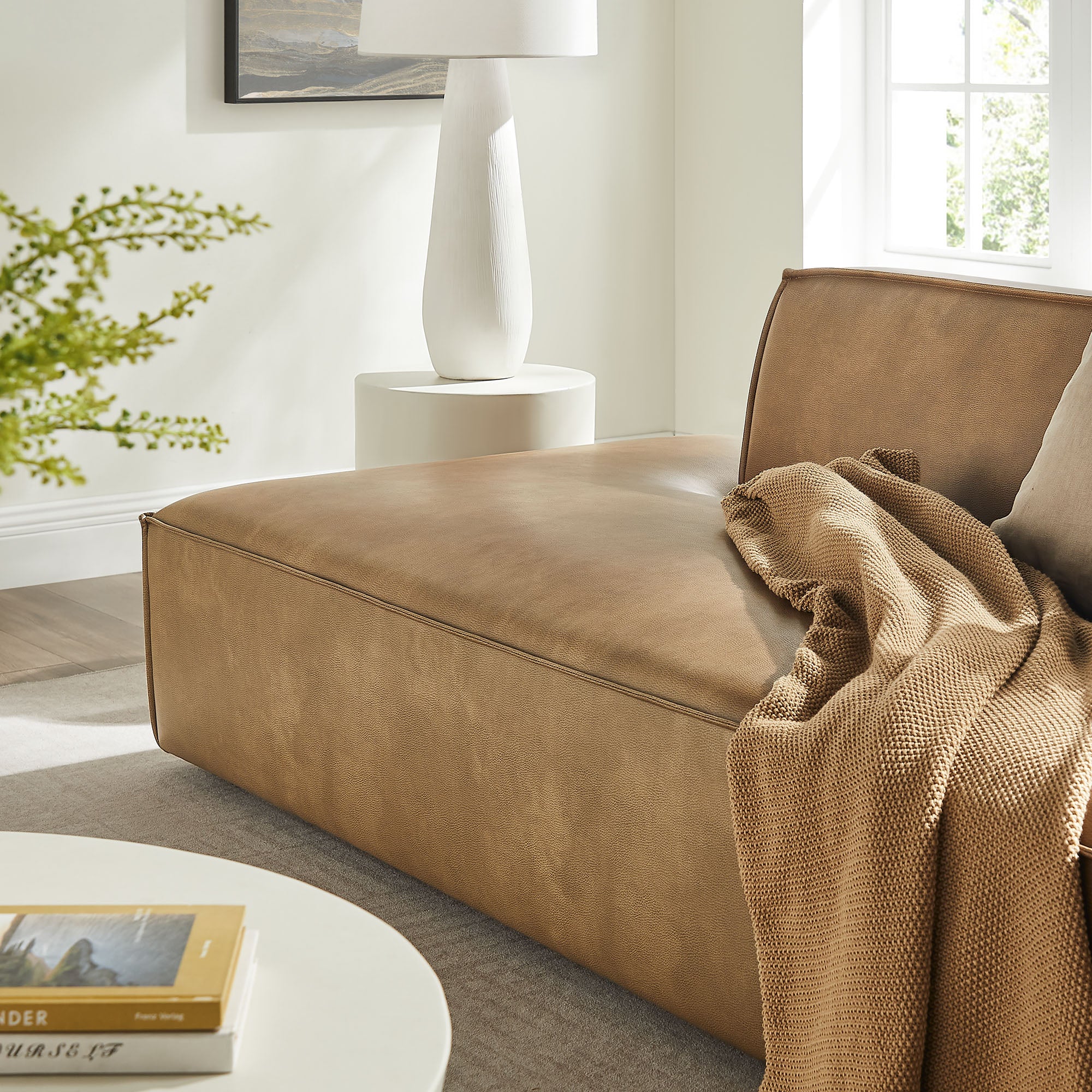 Restore 2-Piece Vegan Leather Modular Loveseat by Modway - Image 13