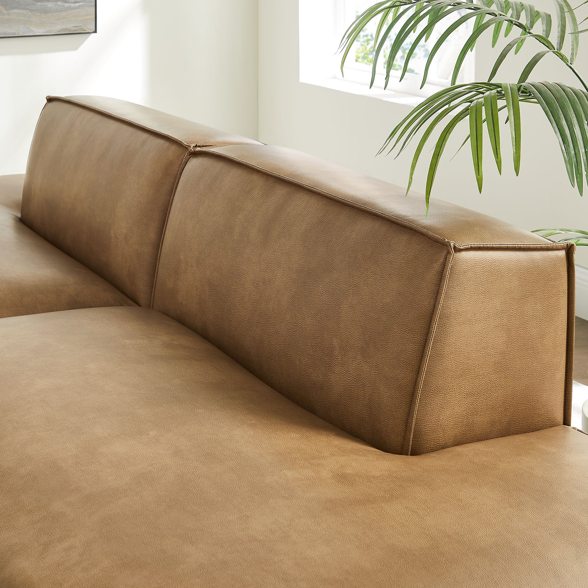 Restore 2-Piece Vegan Leather Modular Loveseat by Modway - Image 14