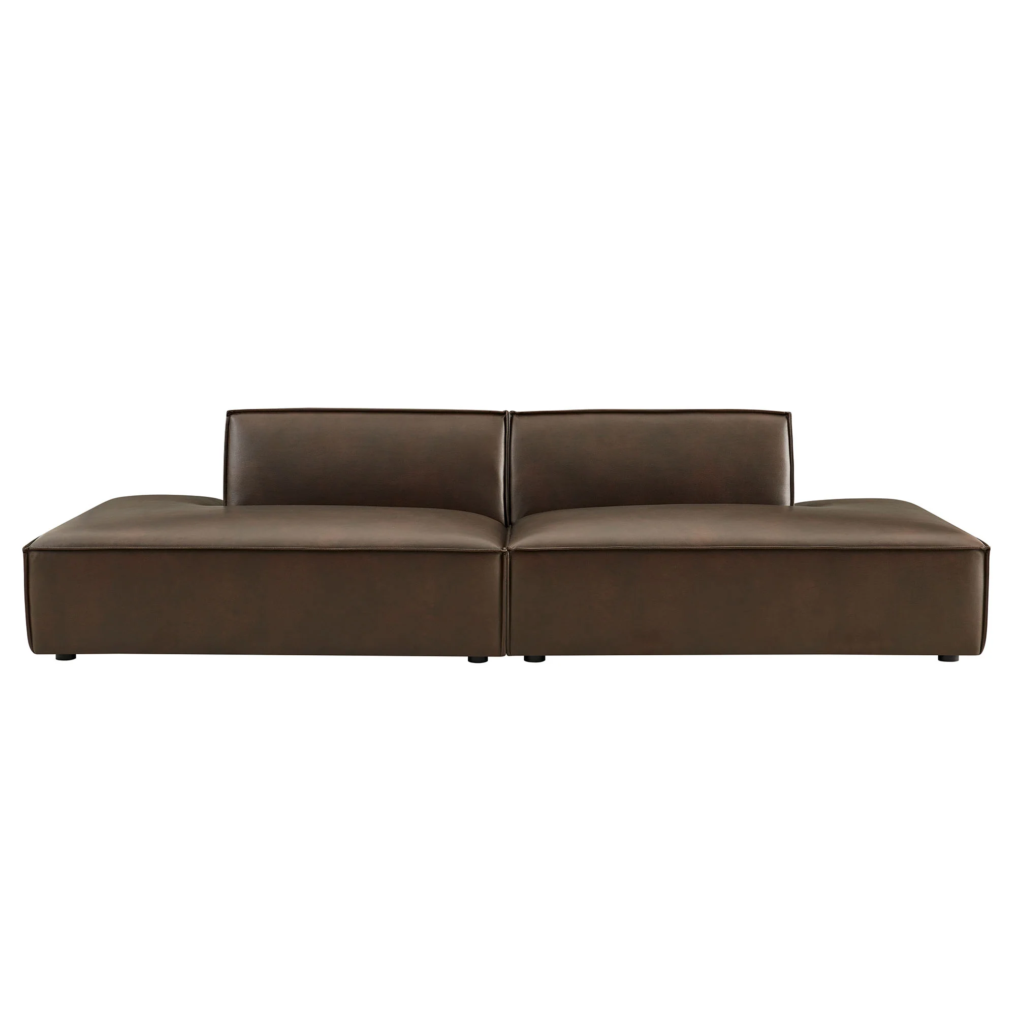 Restore 2-Piece Vegan Leather Modular Loveseat by Modway - Image 3