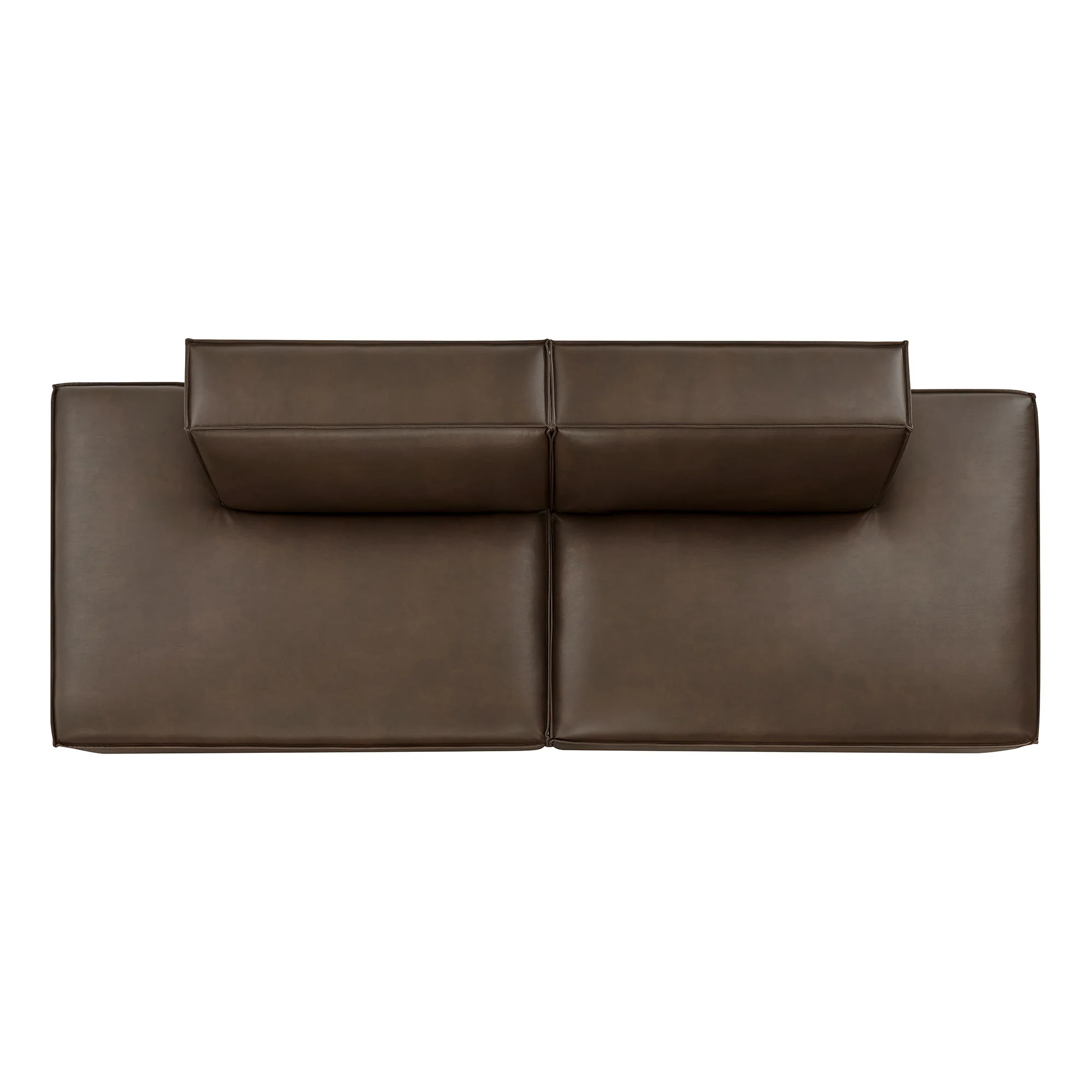 Restore 2-Piece Vegan Leather Modular Loveseat by Modway - Image 4