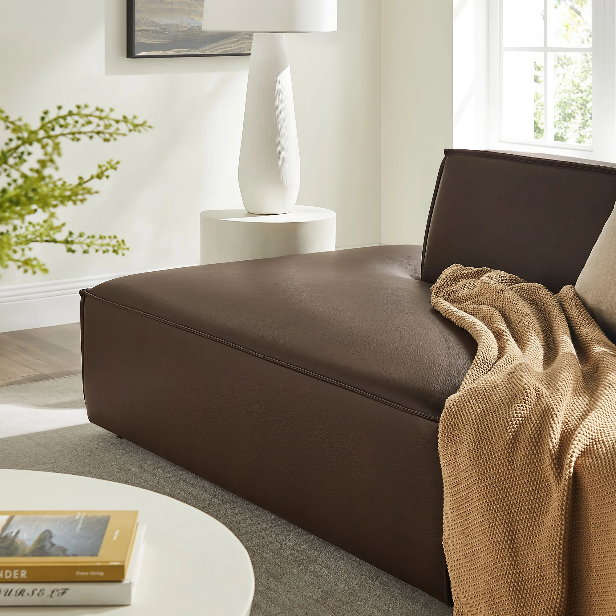 Restore 2-Piece Vegan Leather Modular Loveseat by Modway - Image 5