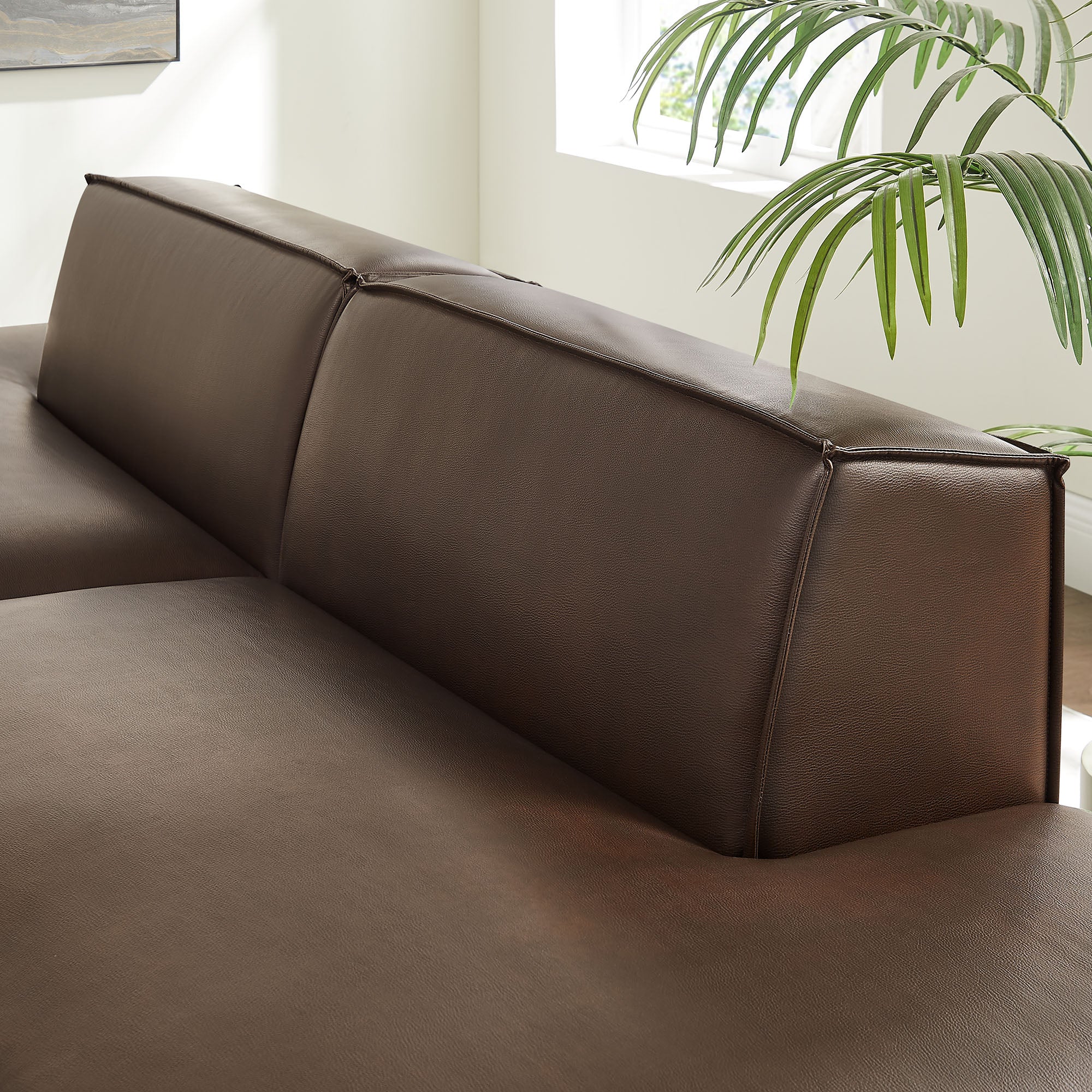 Restore 2-Piece Vegan Leather Modular Loveseat by Modway - Image 6