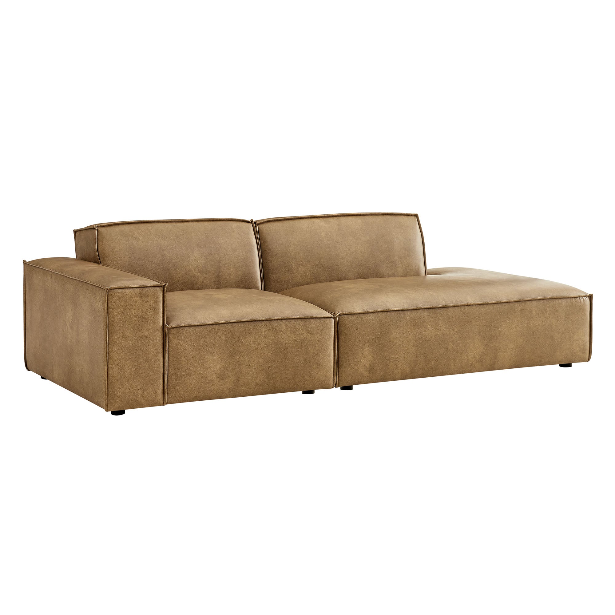 Restore 2-Piece Vegan Leather Modular Loveseat by Modway - Image 10