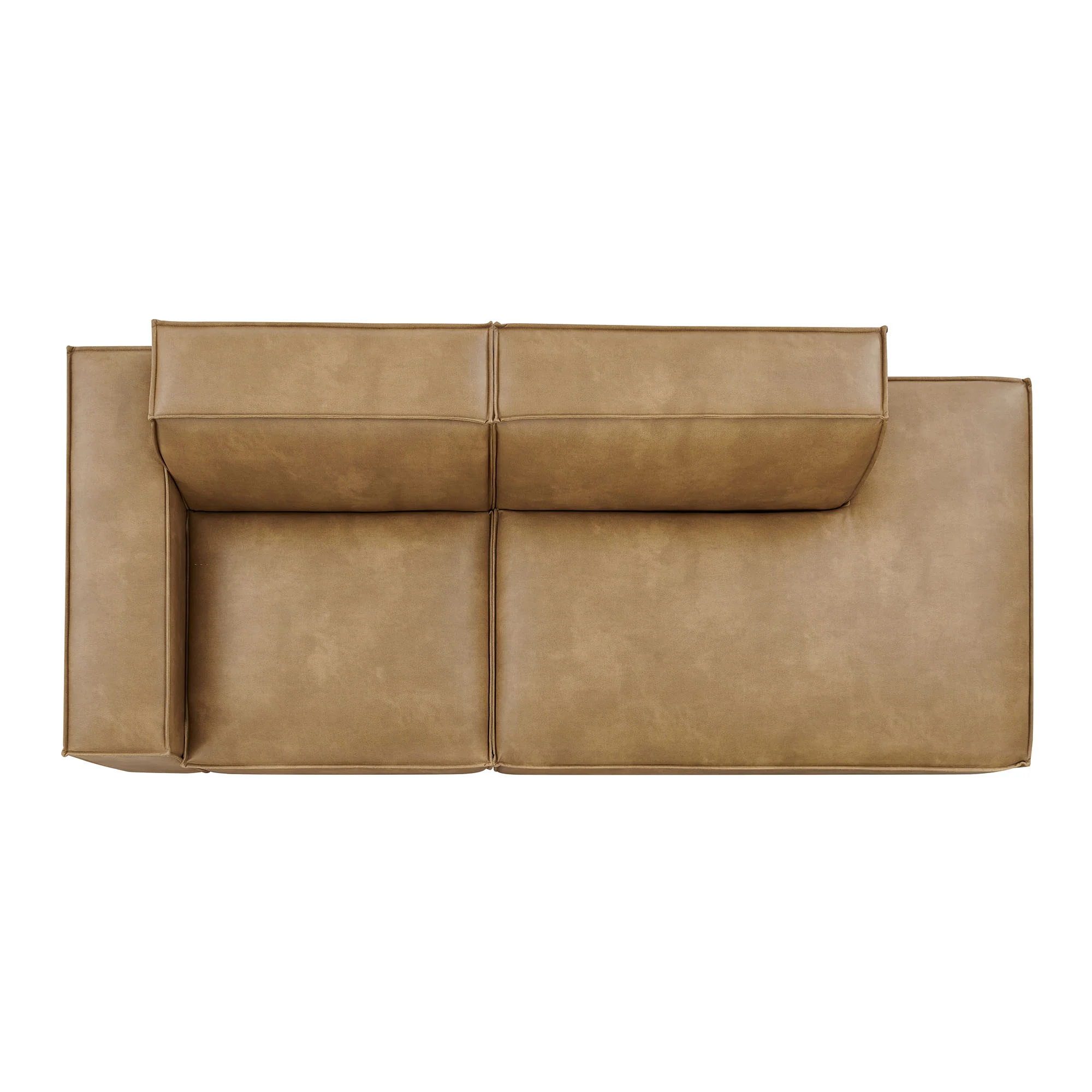 Restore 2-Piece Vegan Leather Modular Loveseat by Modway - Image 12