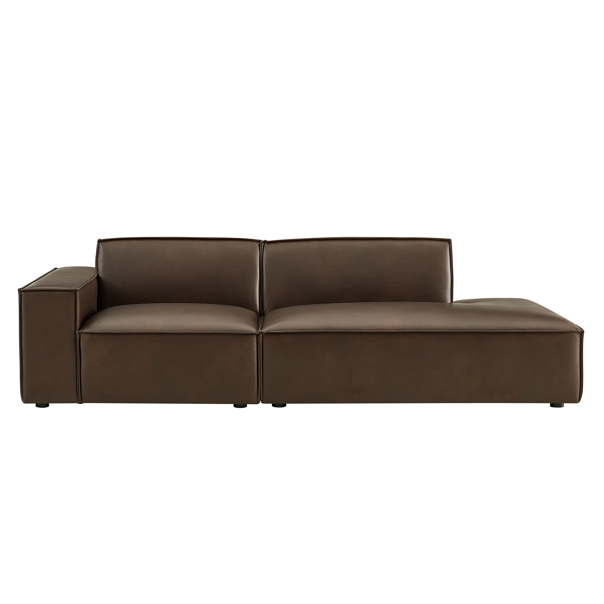 Restore 2-Piece Vegan Leather Modular Loveseat by Modway - Image 3