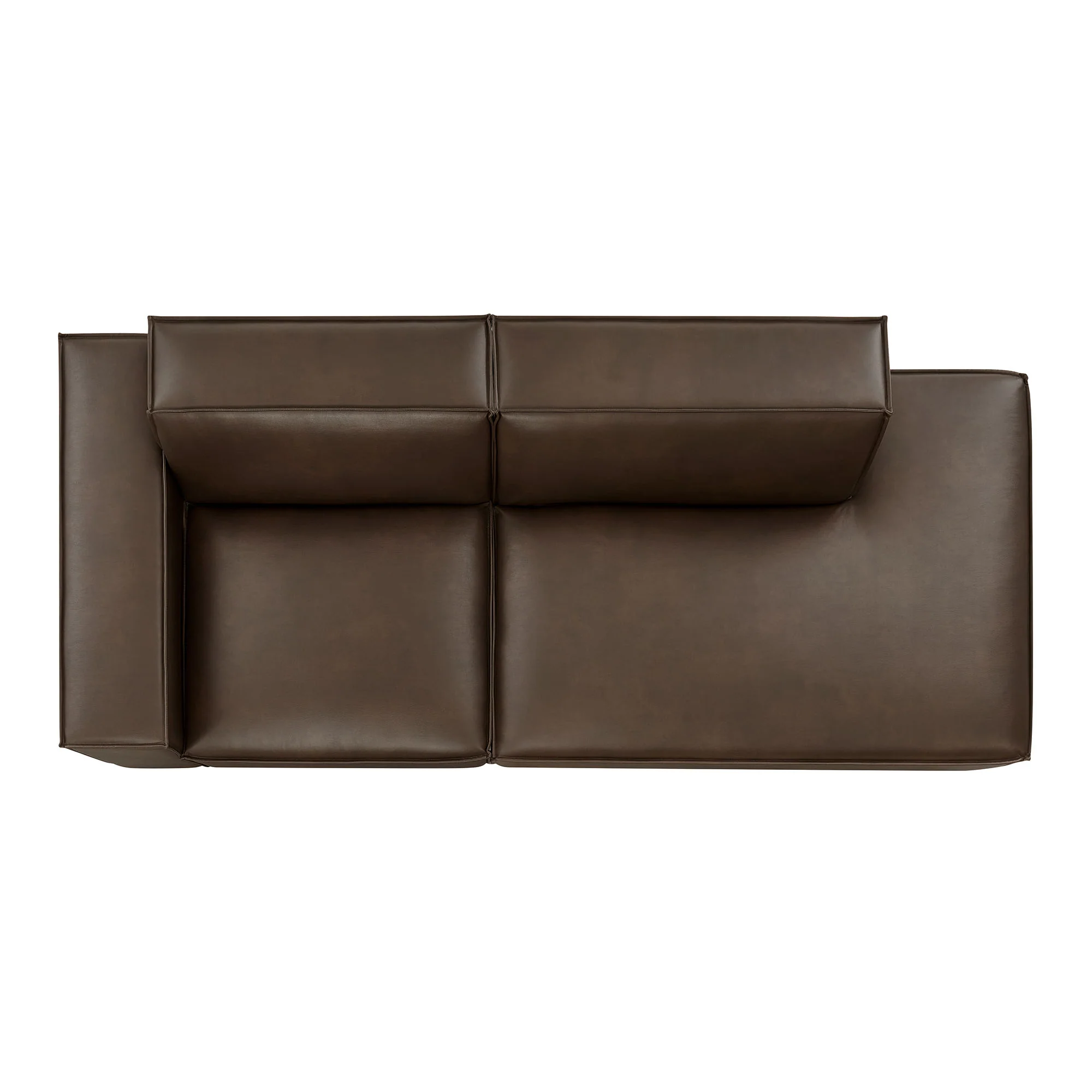 Restore 2-Piece Vegan Leather Modular Loveseat by Modway - Image 4