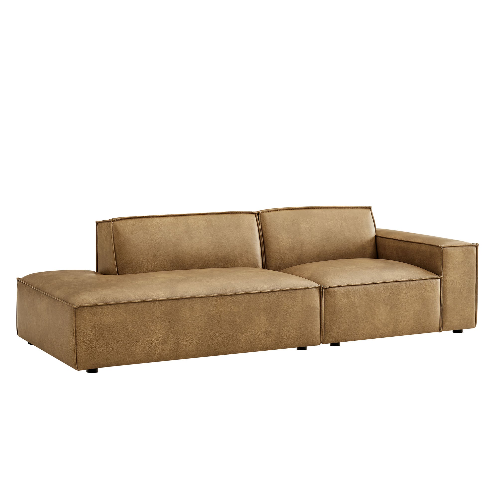 Restore 2-Piece Vegan Leather Modular Loveseat by Modway - Image 10