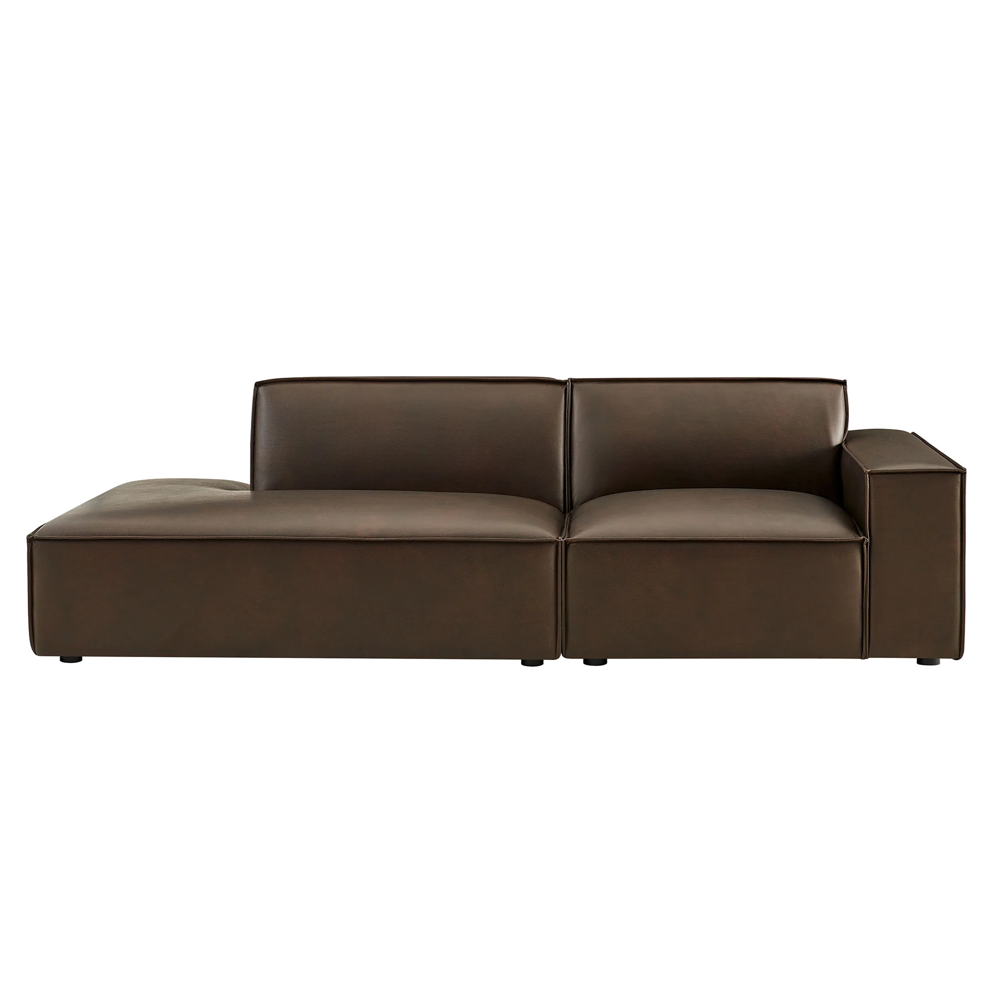 Restore 2-Piece Vegan Leather Modular Loveseat by Modway - Image 3