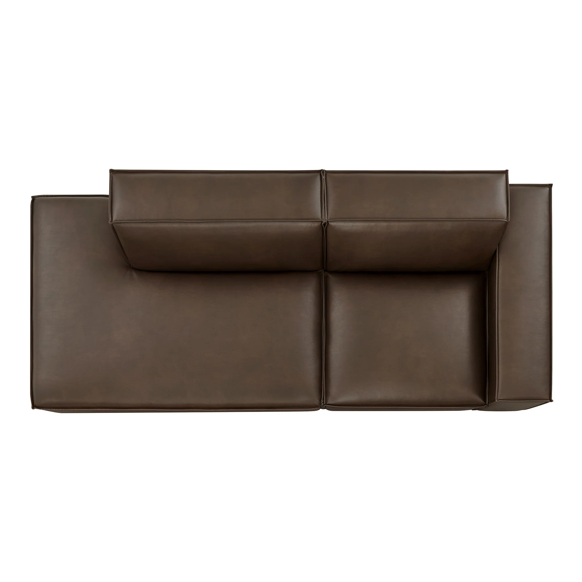 Restore 2-Piece Vegan Leather Modular Loveseat by Modway - Image 4