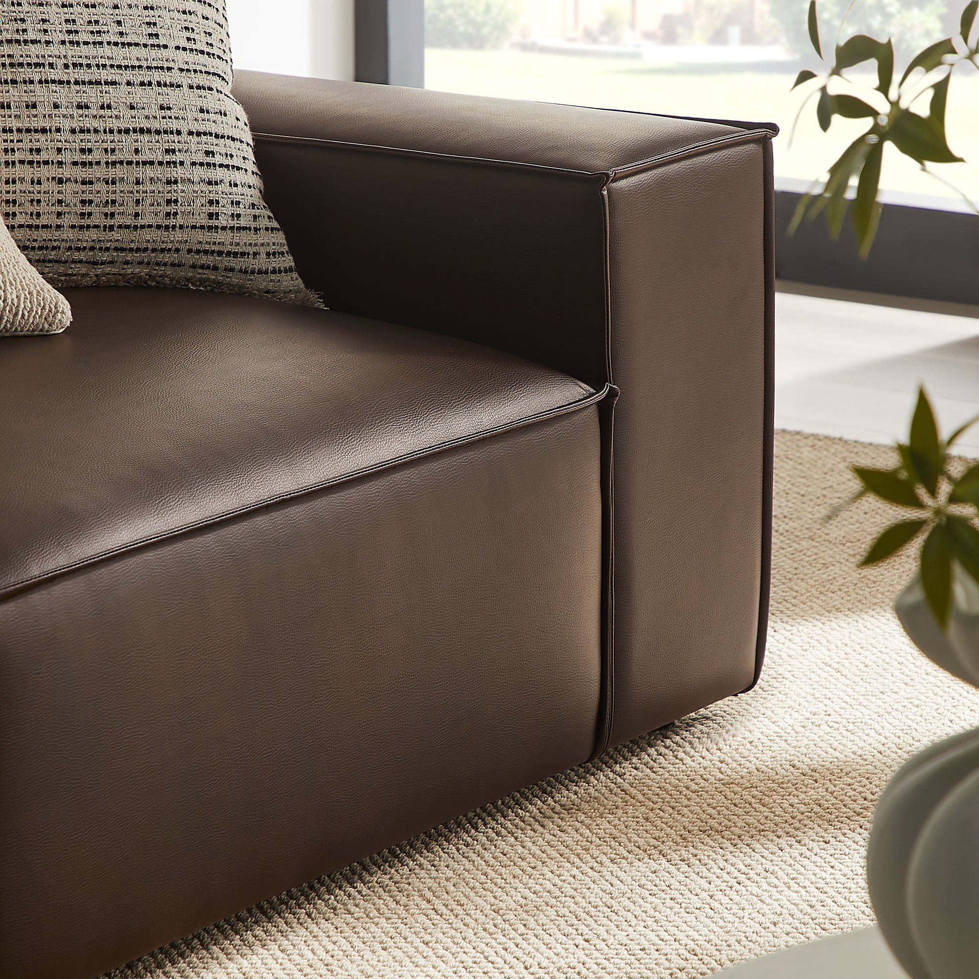 Restore 2-Piece Vegan Leather Modular Loveseat by Modway - Image 6