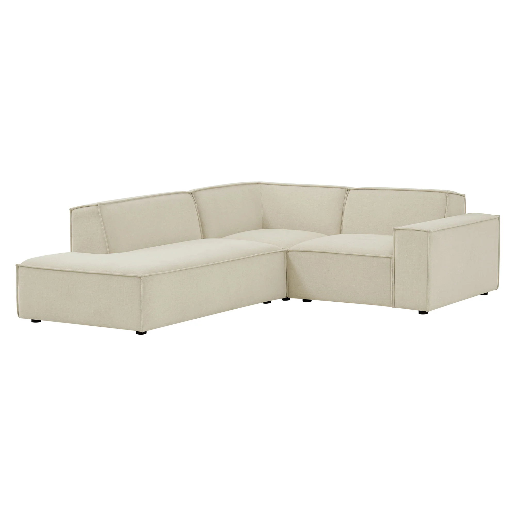 Restore 3-Piece Performance Fabric Upholstered Modular L-Shaped Sectional Sofa by Modway - Image 2