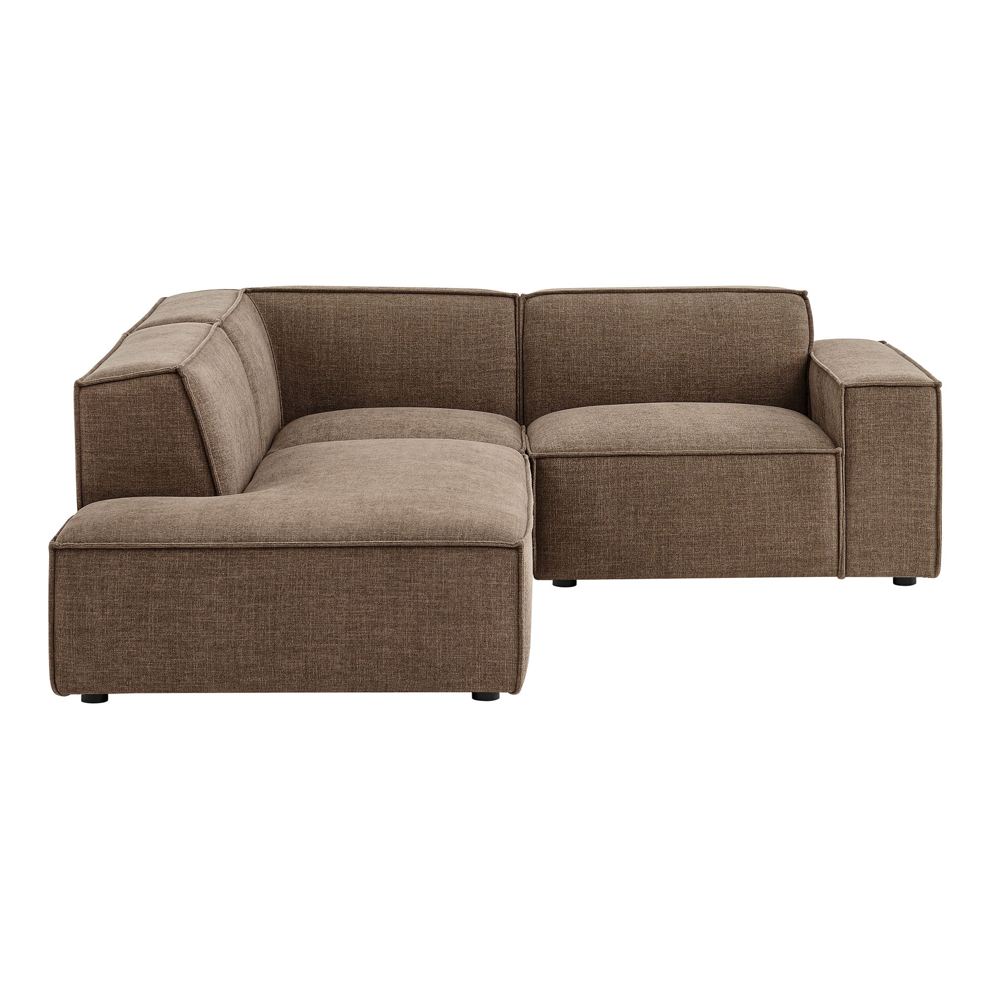 Restore 3-Piece Performance Fabric Upholstered Modular L-Shaped Sectional Sofa by Modway - Image 24