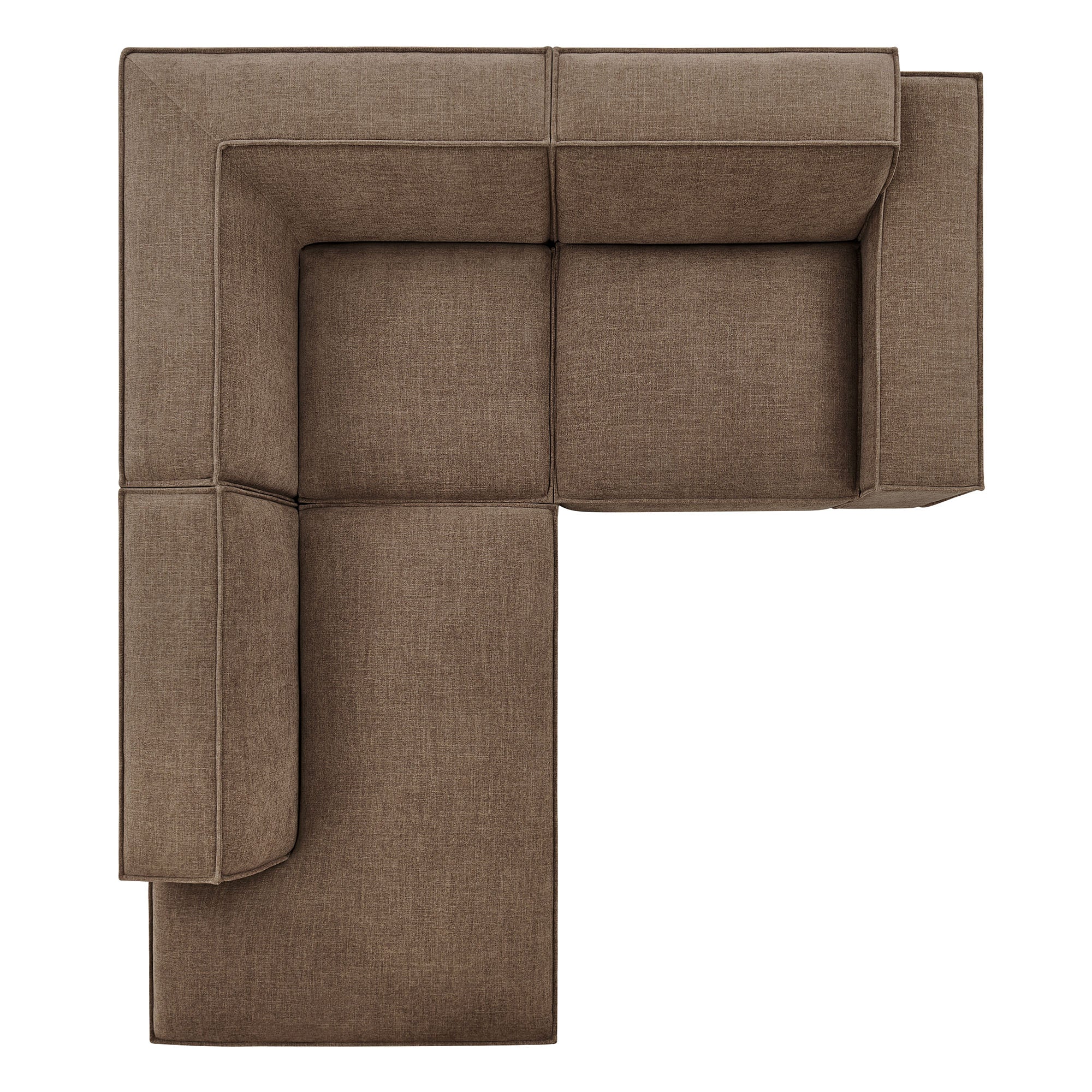 Restore 3-Piece Performance Fabric Upholstered Modular L-Shaped Sectional Sofa by Modway - Image 25