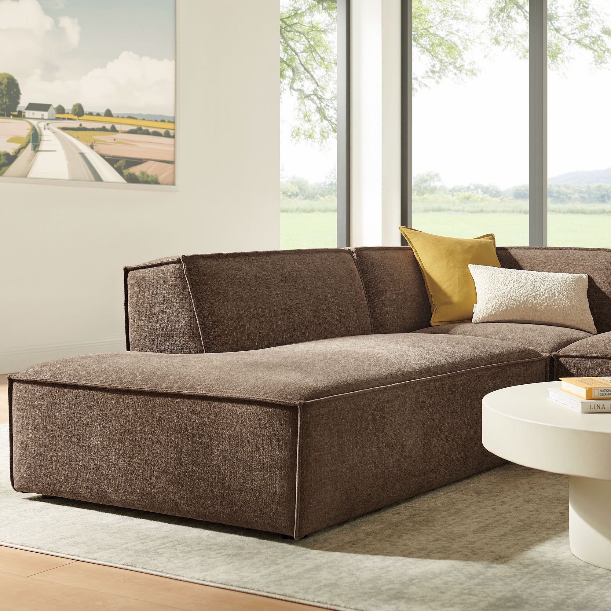 Restore 3-Piece Performance Fabric Upholstered Modular L-Shaped Sectional Sofa by Modway - Image 26