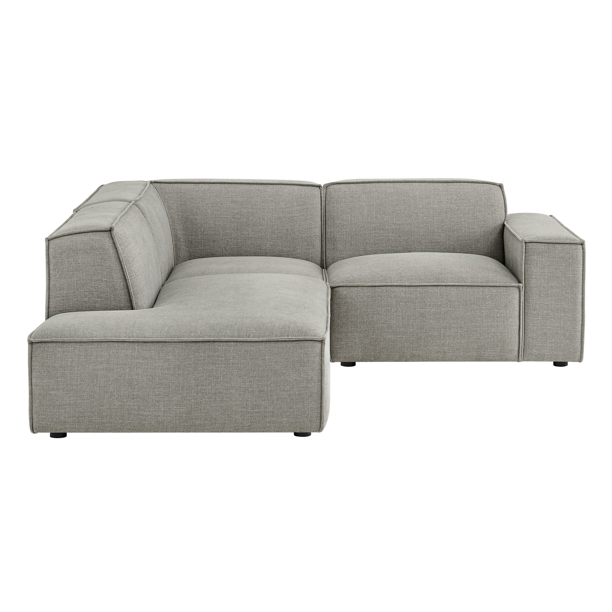 Restore 3-Piece Performance Fabric Upholstered Modular L-Shaped Sectional Sofa by Modway - Image 35