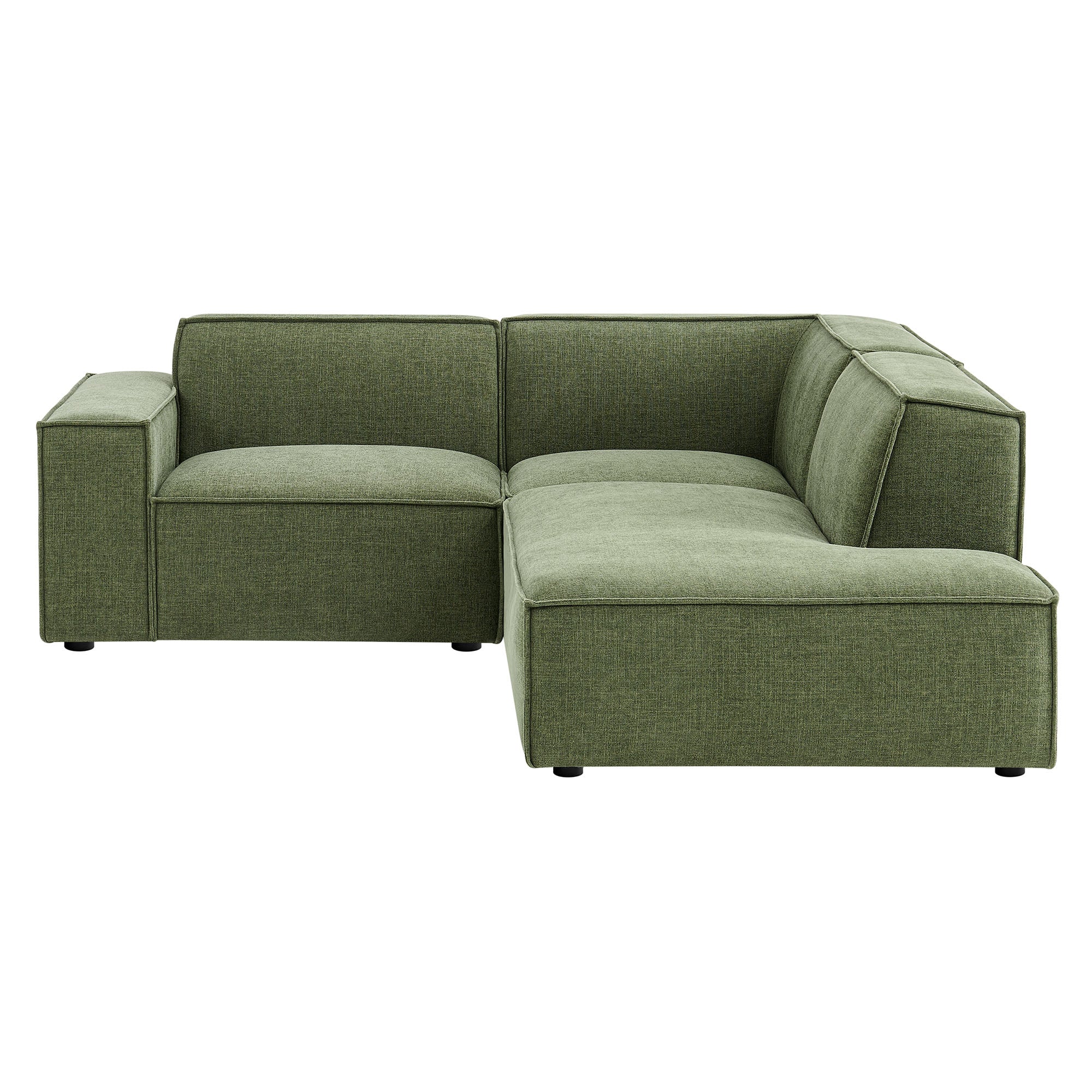 Restore 3-Piece Performance Fabric Upholstered Modular L-Shaped Sectional Sofa by Modway - Image 13
