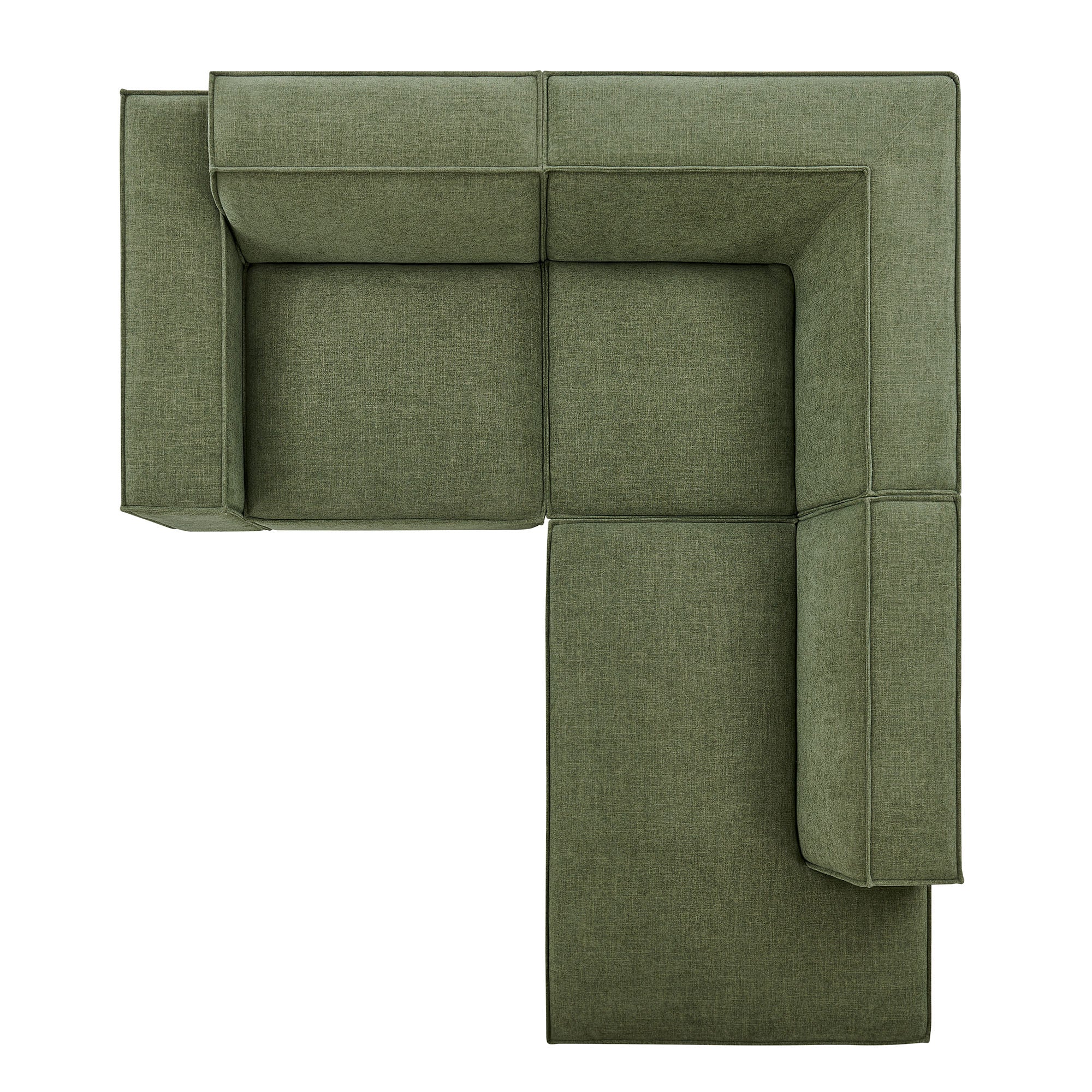 Restore 3-Piece Performance Fabric Upholstered Modular L-Shaped Sectional Sofa by Modway - Image 14