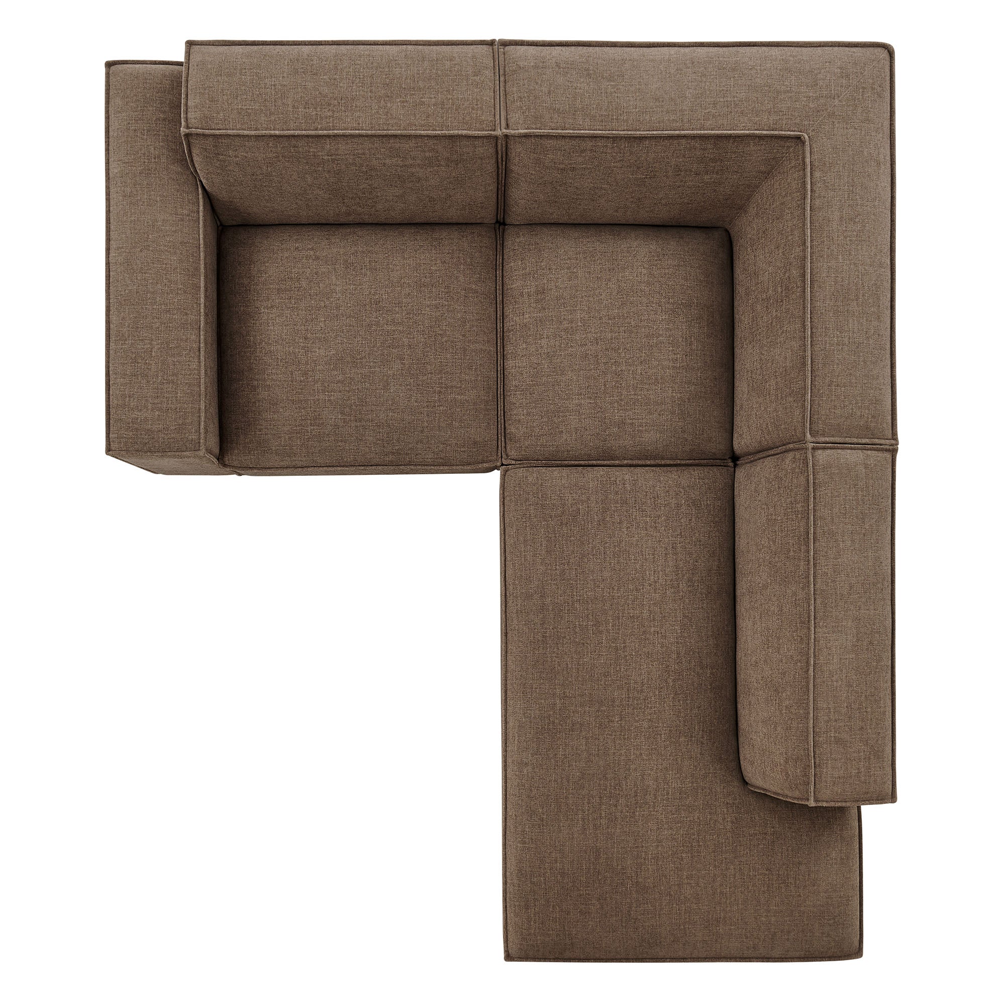 Restore 3-Piece Performance Fabric Upholstered Modular L-Shaped Sectional Sofa by Modway - Image 25