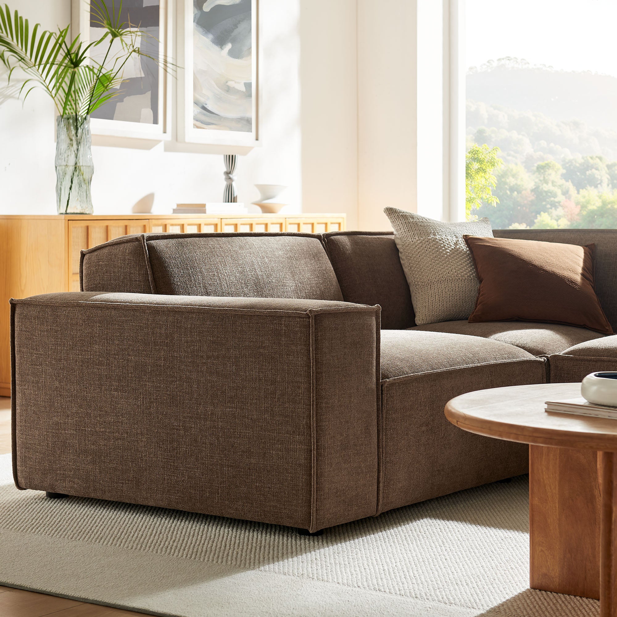 Restore 3-Piece Performance Fabric Upholstered Modular L-Shaped Sectional Sofa by Modway - Image 26