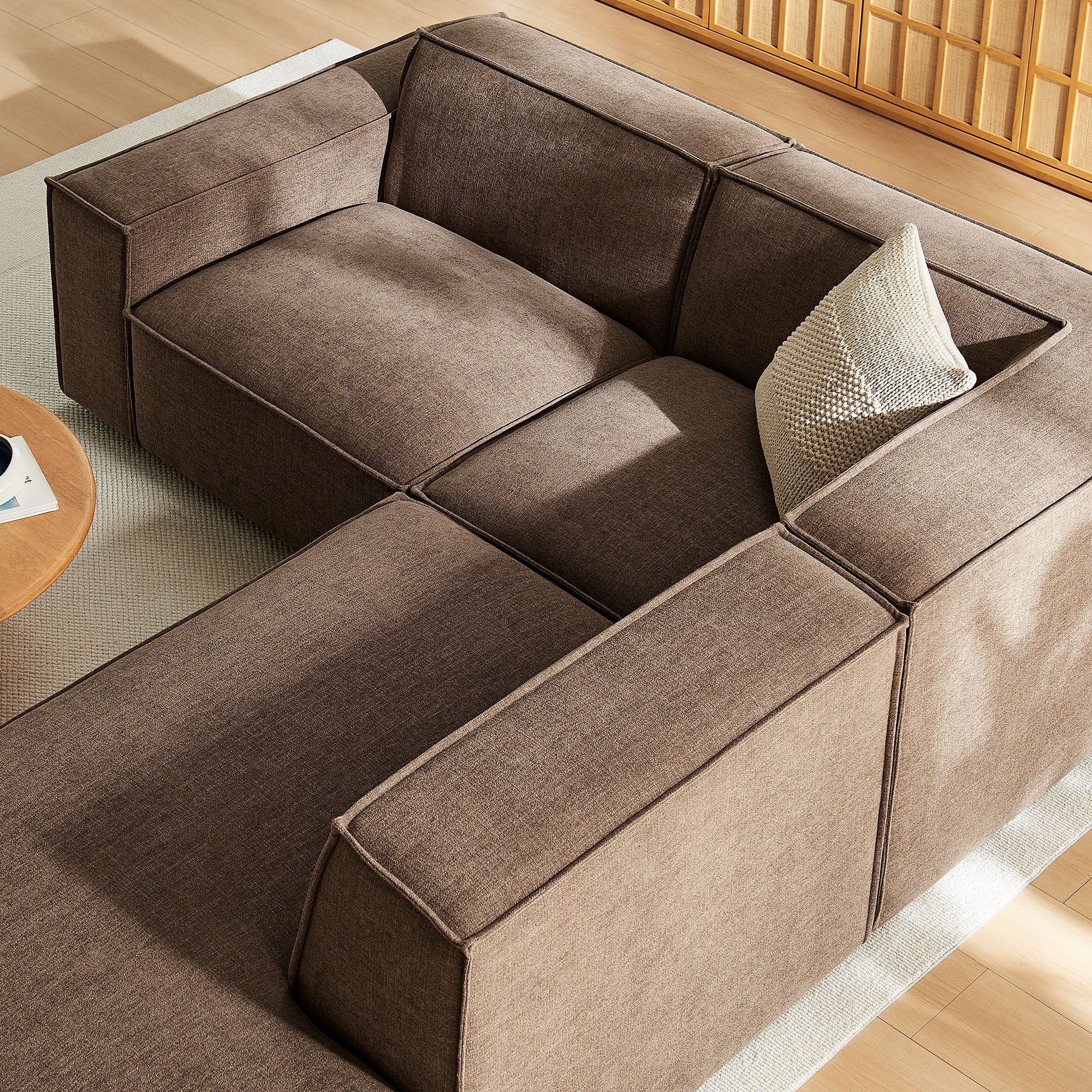Restore 3-Piece Performance Fabric Upholstered Modular L-Shaped Sectional Sofa by Modway - Image 27