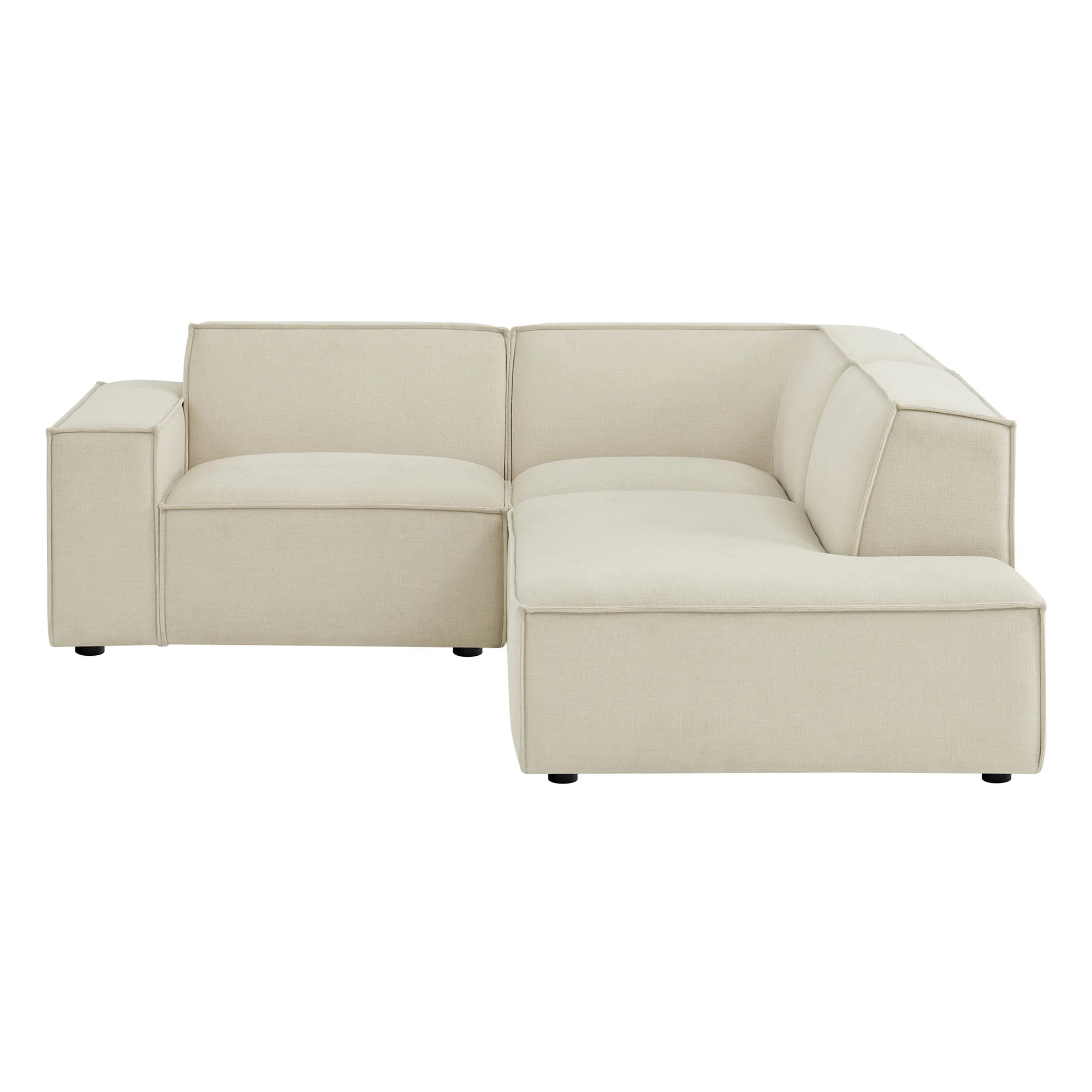 Restore 3-Piece Performance Fabric Upholstered Modular L-Shaped Sectional Sofa by Modway - Image 3