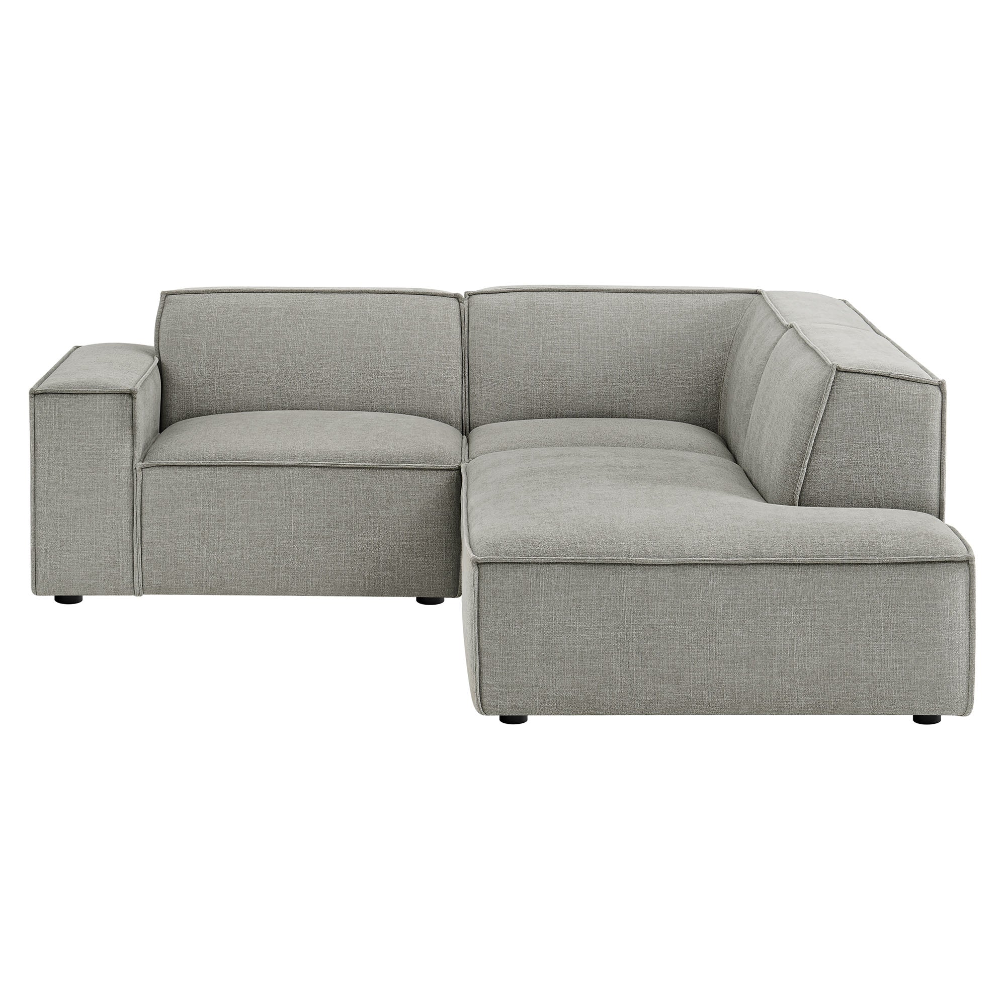 Restore 3-Piece Performance Fabric Upholstered Modular L-Shaped Sectional Sofa by Modway - Image 35