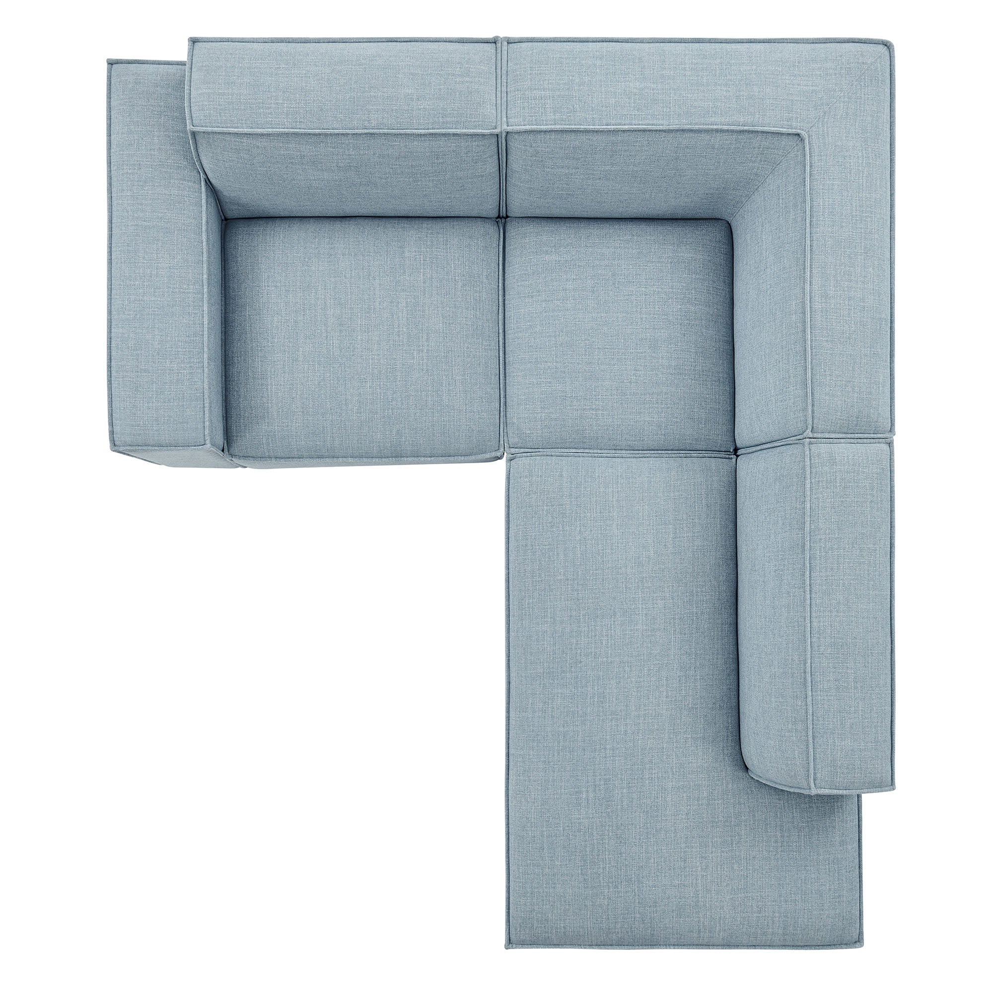 Restore 3-Piece Performance Fabric Upholstered Modular L-Shaped Sectional Sofa by Modway - Image 47