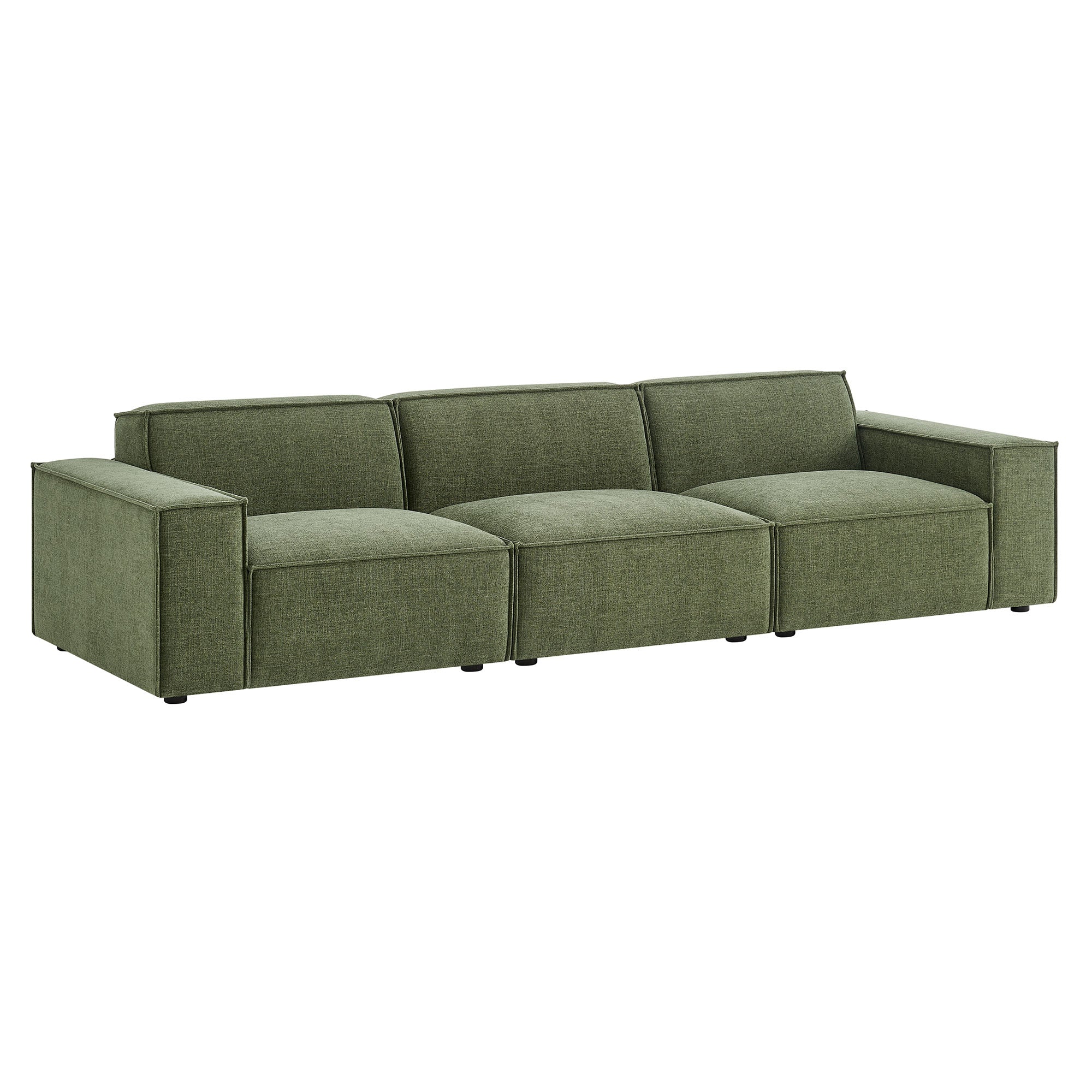 Restore 3-Piece Performance Fabric Upholstered Modular Sofa Set by Modway - Image 12