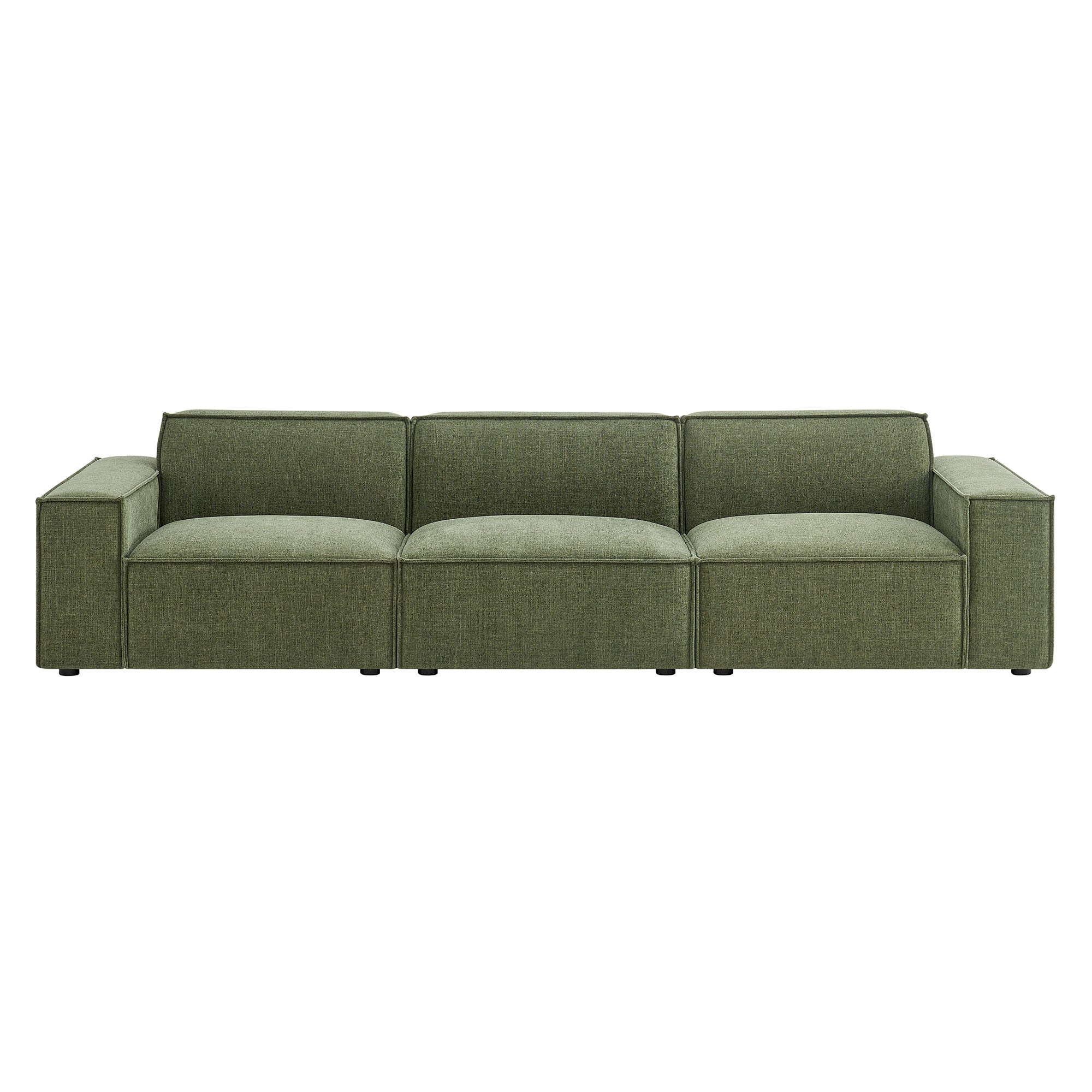 Restore 3-Piece Performance Fabric Upholstered Modular Sofa Set by Modway - Image 13