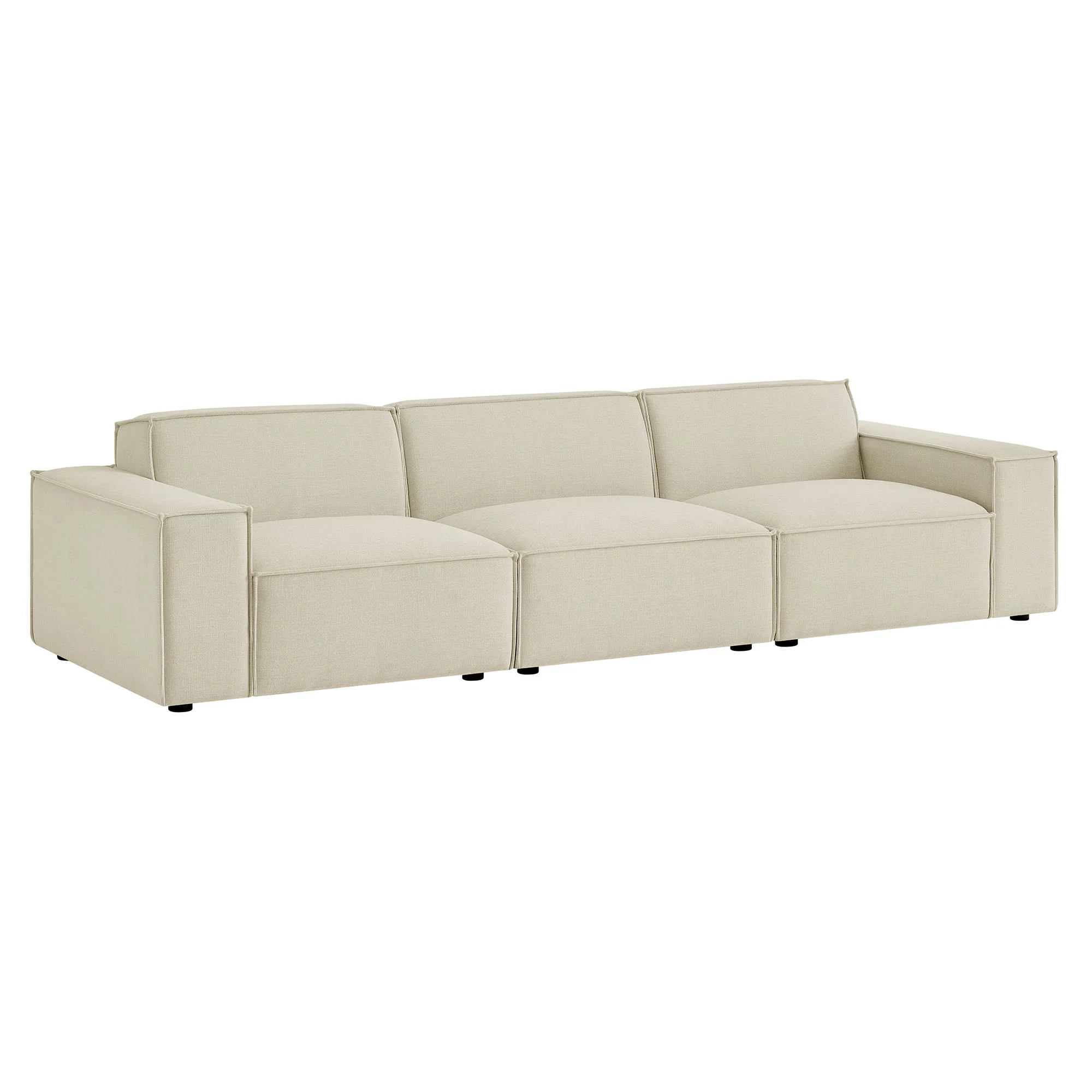 Restore 3-Piece Performance Fabric Upholstered Modular Sofa Set by Modway - Image 2