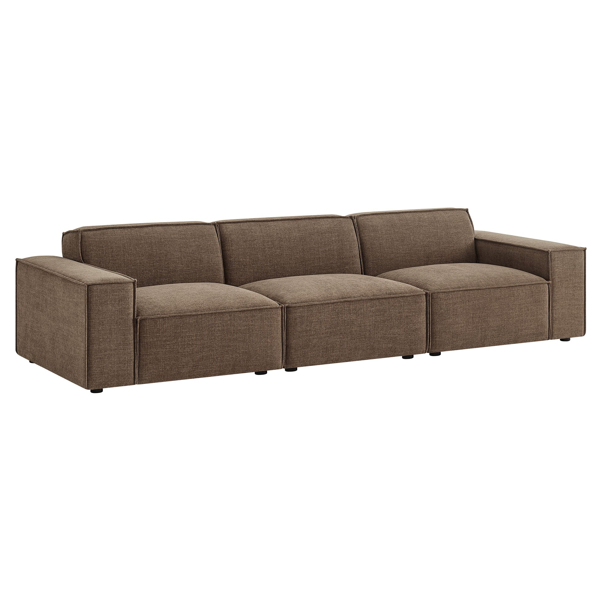 Restore 3-Piece Performance Fabric Upholstered Modular Sofa Set by Modway - Image 23