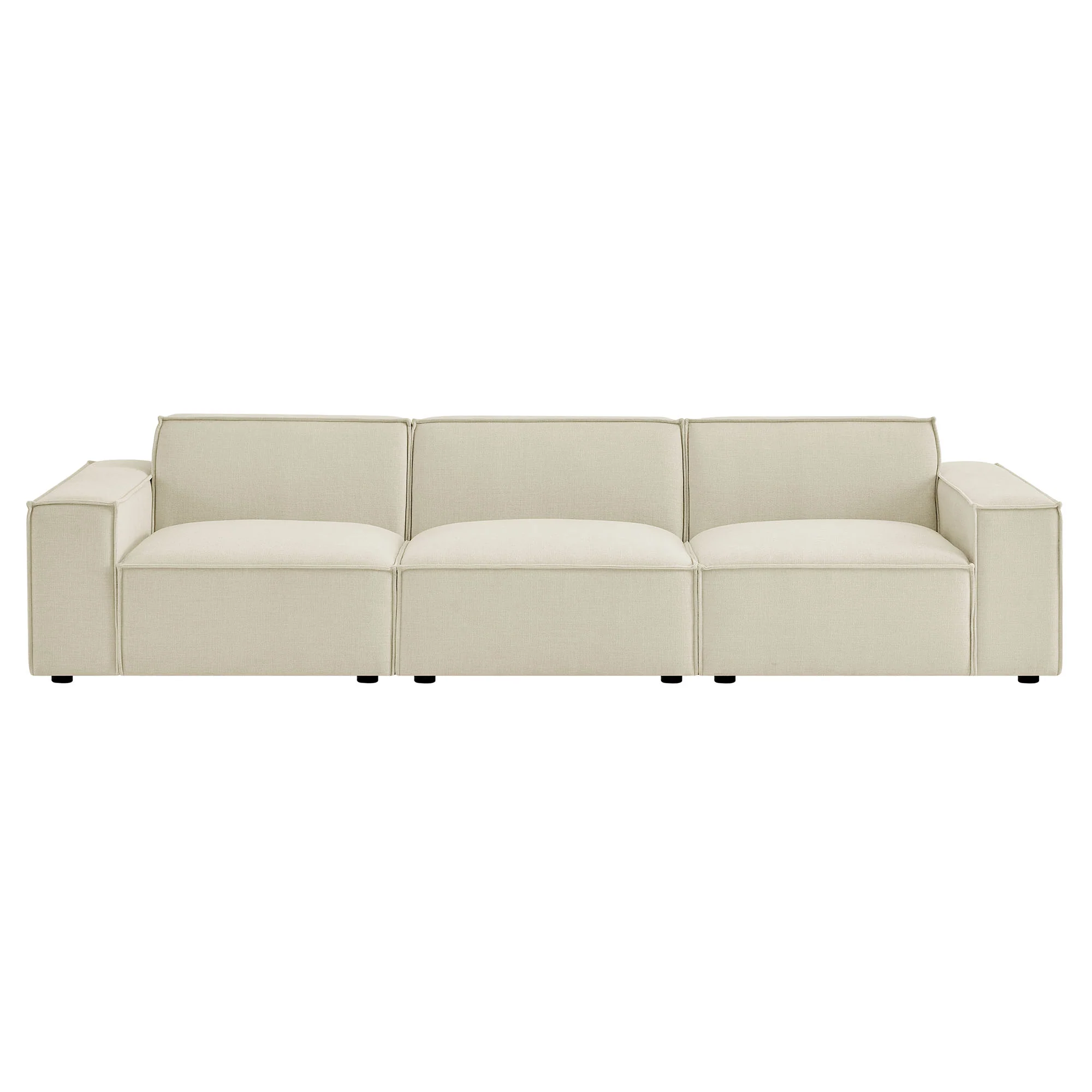 Restore 3-Piece Performance Fabric Upholstered Modular Sofa Set by Modway - Image 3