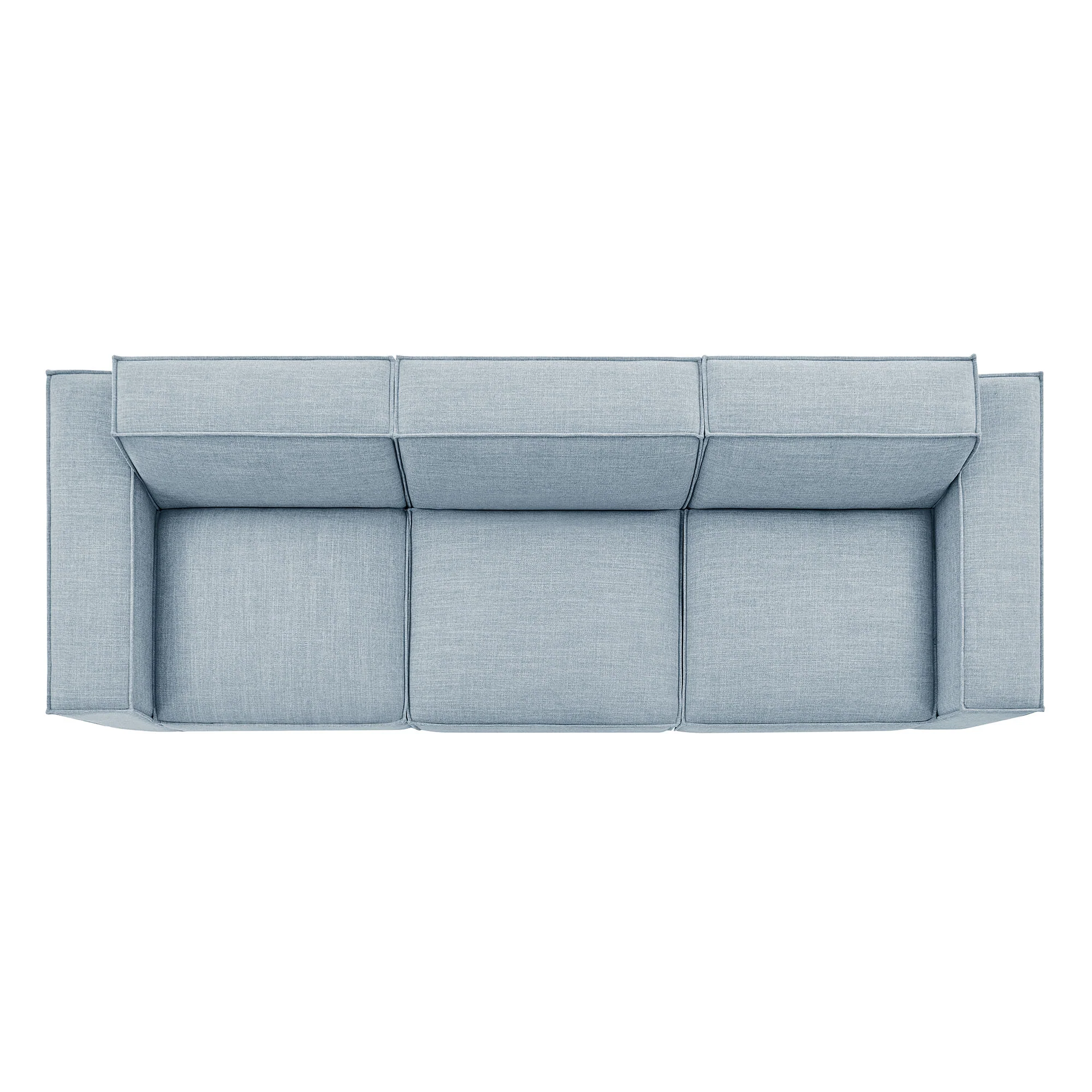Restore 3-Piece Performance Fabric Upholstered Modular Sofa Set by Modway - Image 47
