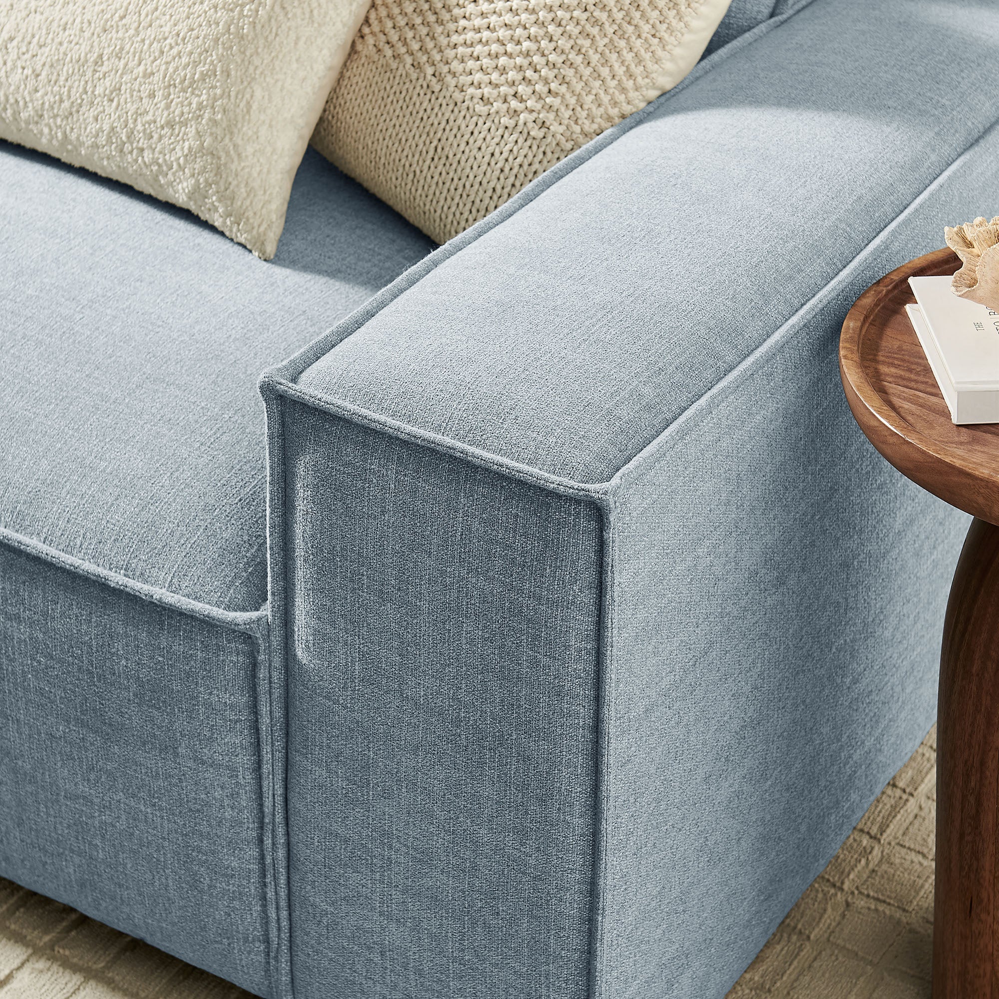 Restore 3-Piece Performance Fabric Upholstered Modular Sofa Set by Modway - Image 49