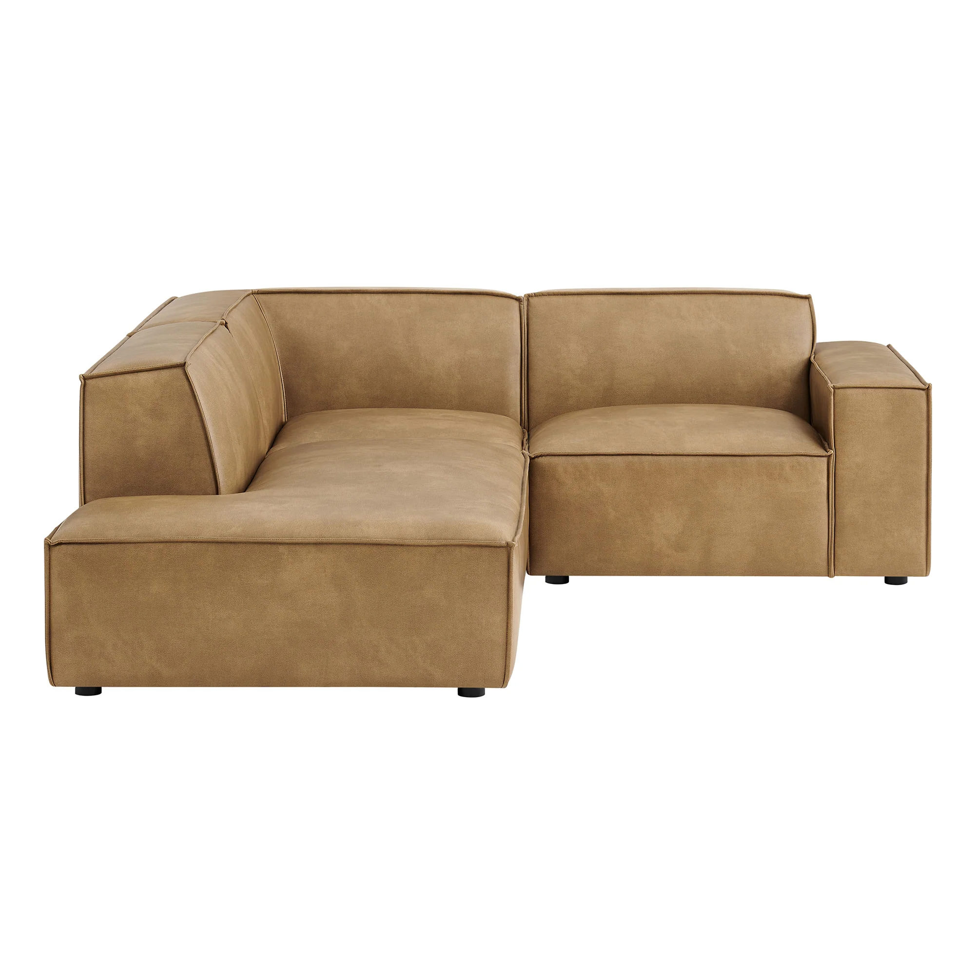 Restore 3-Piece Vegan Leather Modular L-Shaped Sectional Sofa by Modway - Image 12
