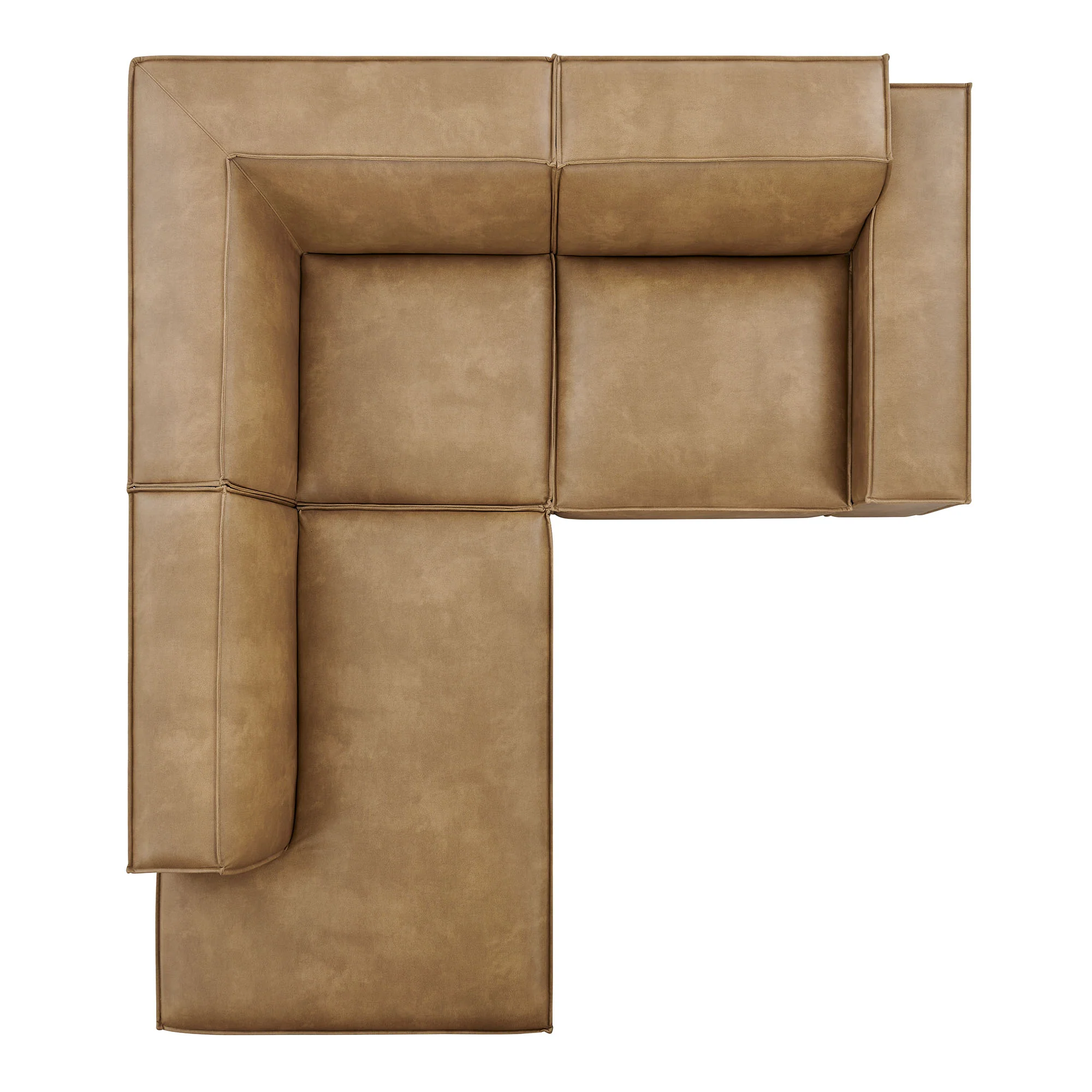 Restore 3-Piece Vegan Leather Modular L-Shaped Sectional Sofa by Modway - Image 13