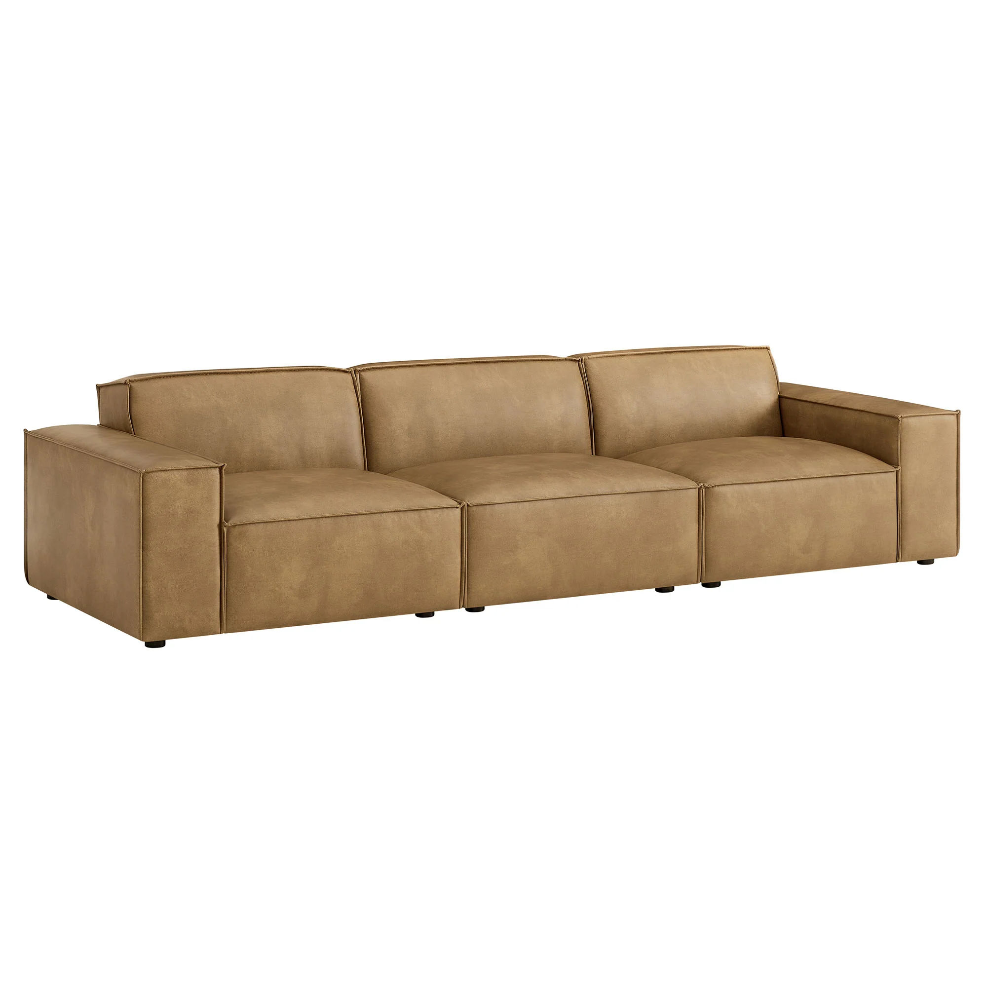Restore 3-Piece Vegan Leather Modular Sofa Set by Modway - Image 11