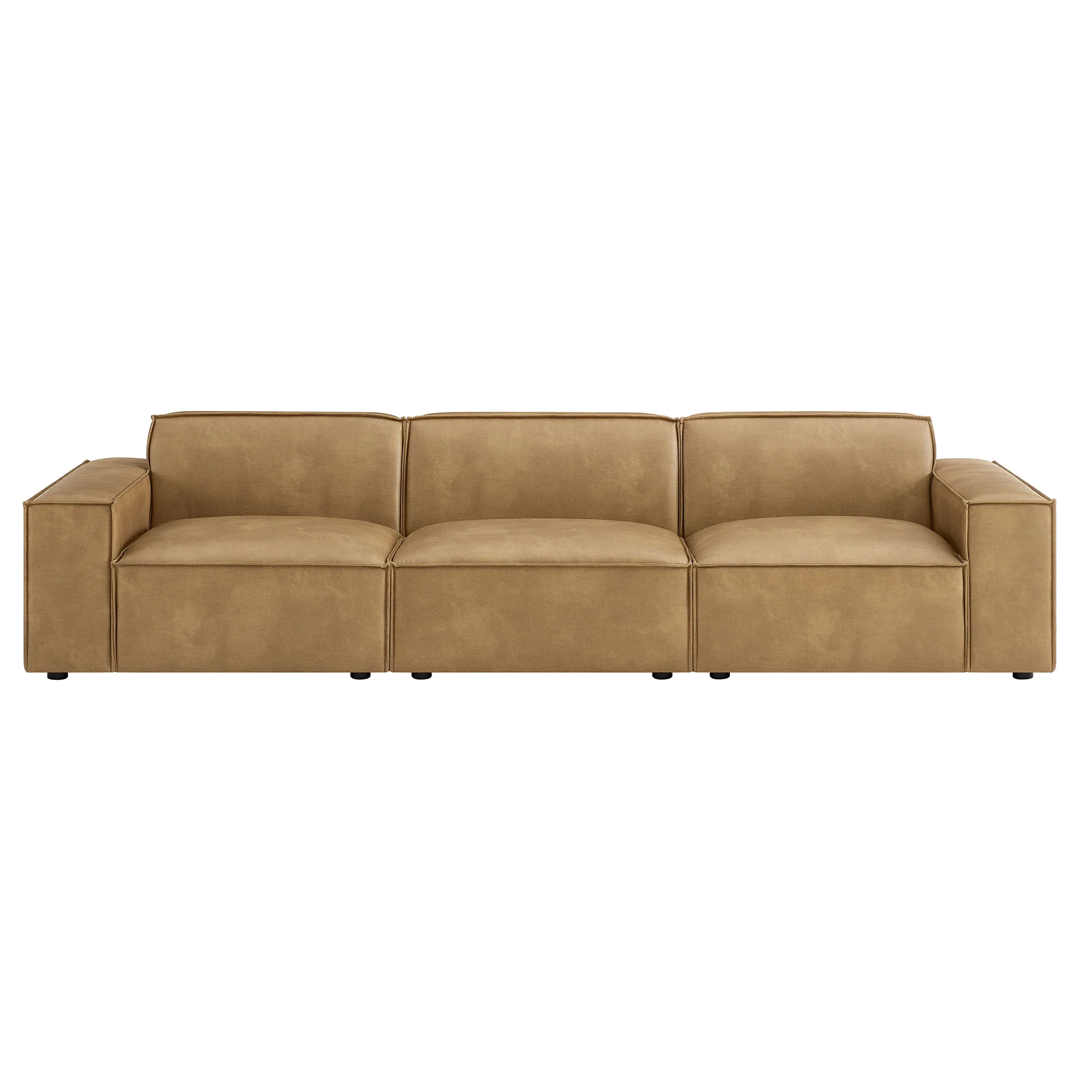 Restore 3-Piece Vegan Leather Modular Sofa Set by Modway - Image 12