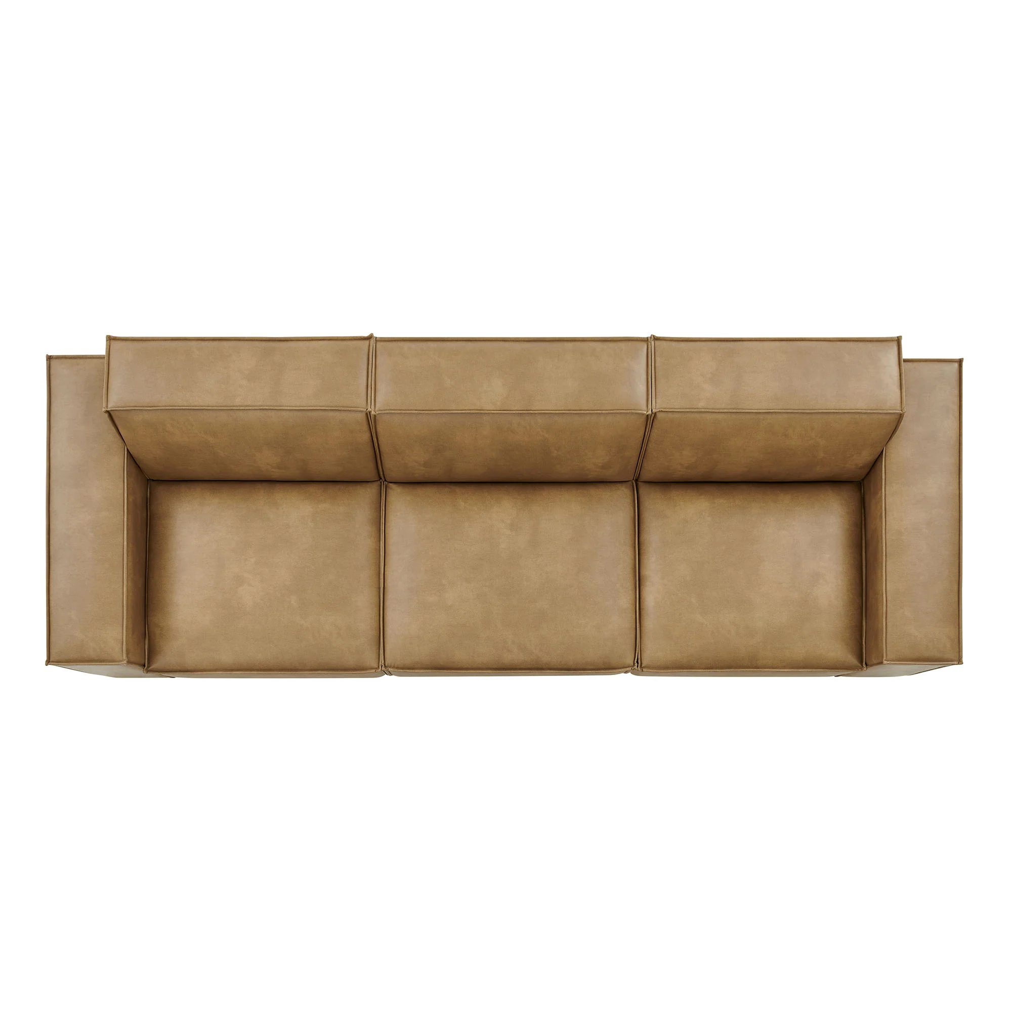 Restore 3-Piece Vegan Leather Modular Sofa Set by Modway - Image 13