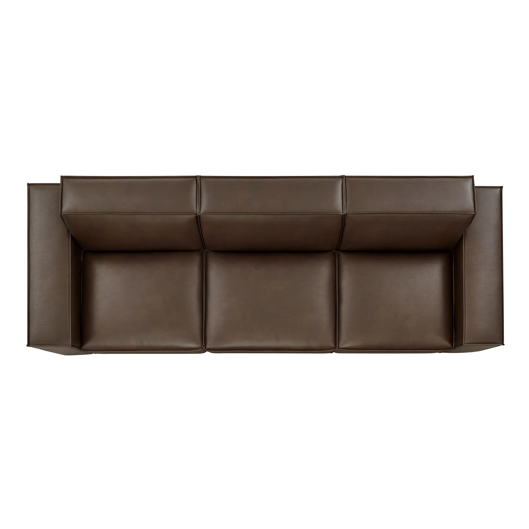 Restore 3-Piece Vegan Leather Modular Sofa Set by Modway - Image 4