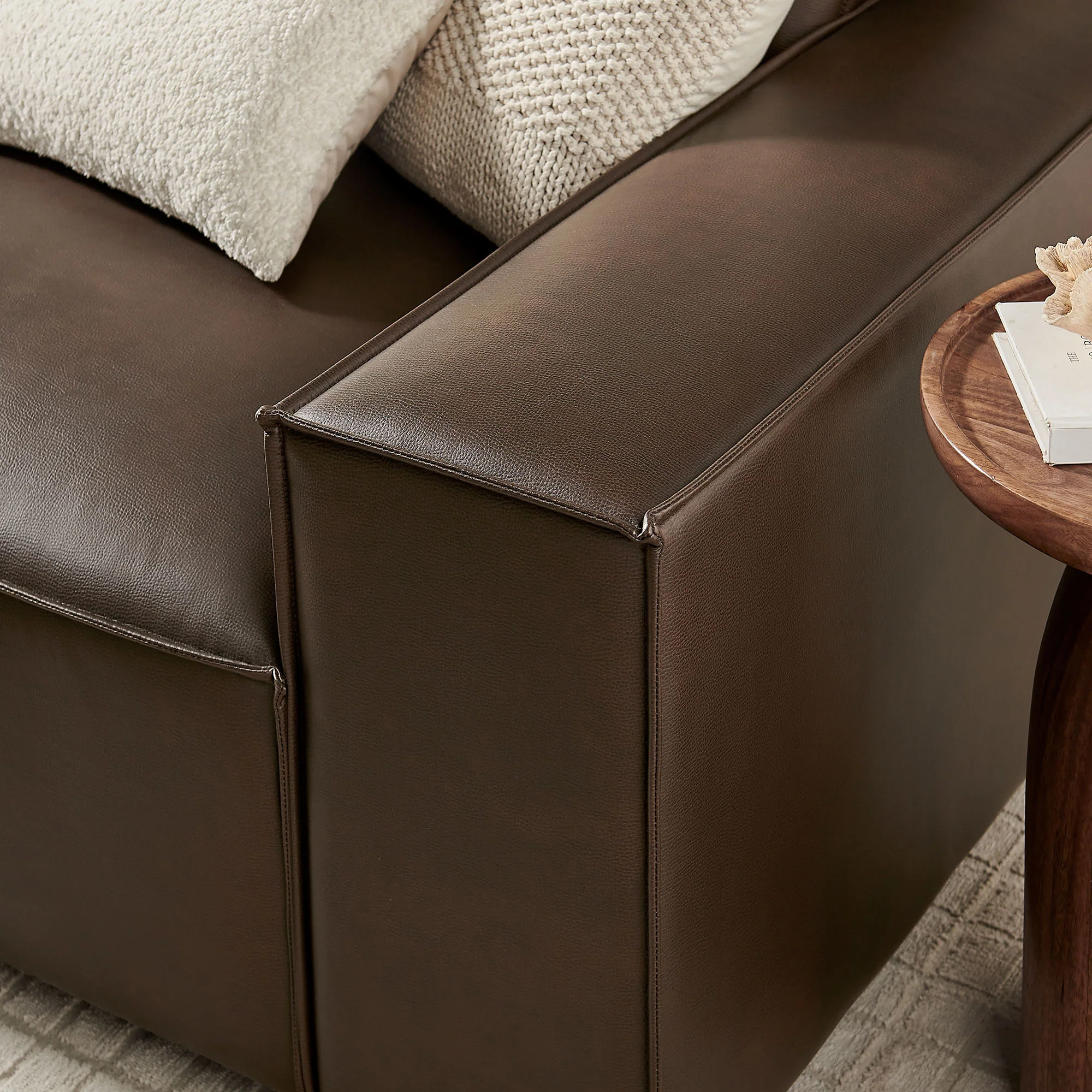Restore 3-Piece Vegan Leather Modular Sofa Set by Modway - Image 6