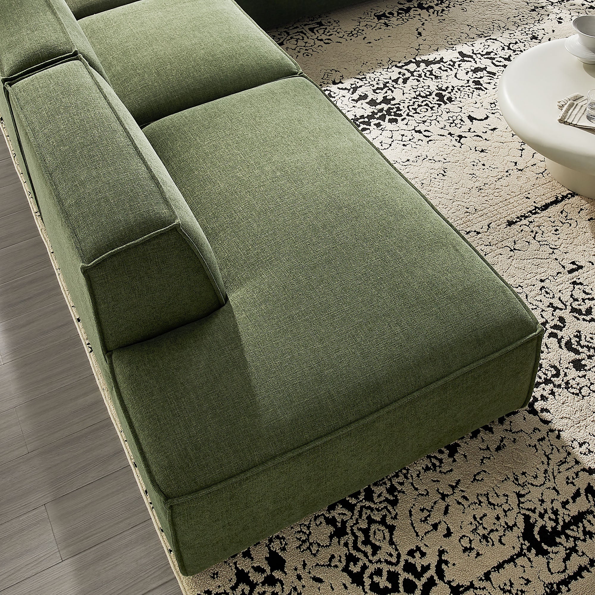 Restore 4-Piece Performance Fabric Upholstered Modular L-Shaped Armless Sectional Sofa by Modway - Image 16