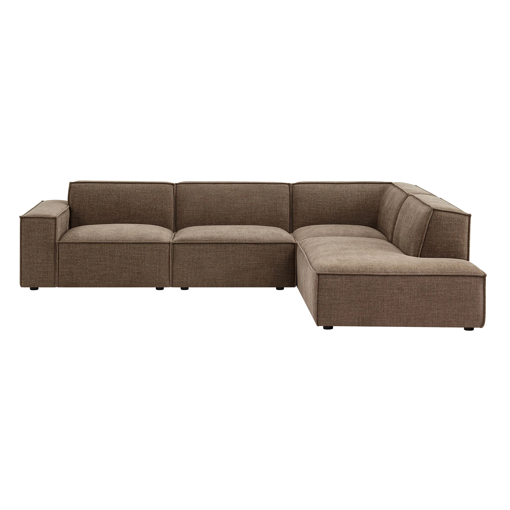 Restore 4-Piece Performance Fabric Upholstered Modular L-Shaped Sofa by Modway - Image 26