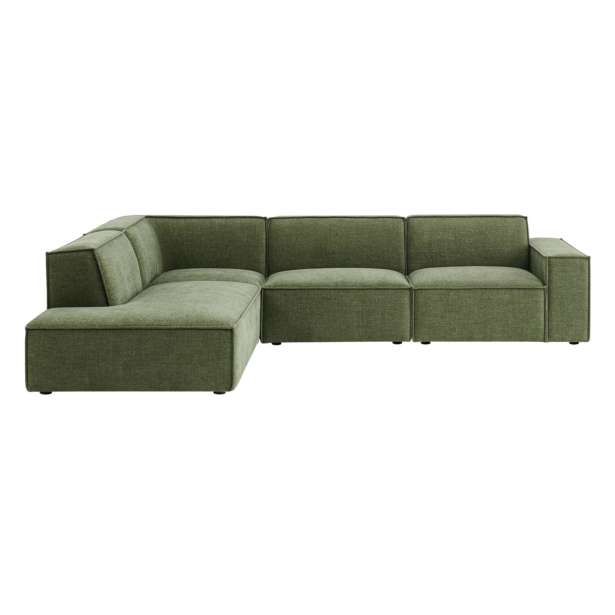 Restore 4-Piece Performance Fabric Upholstered Modular L-Shaped Sofa by Modway - Image 14